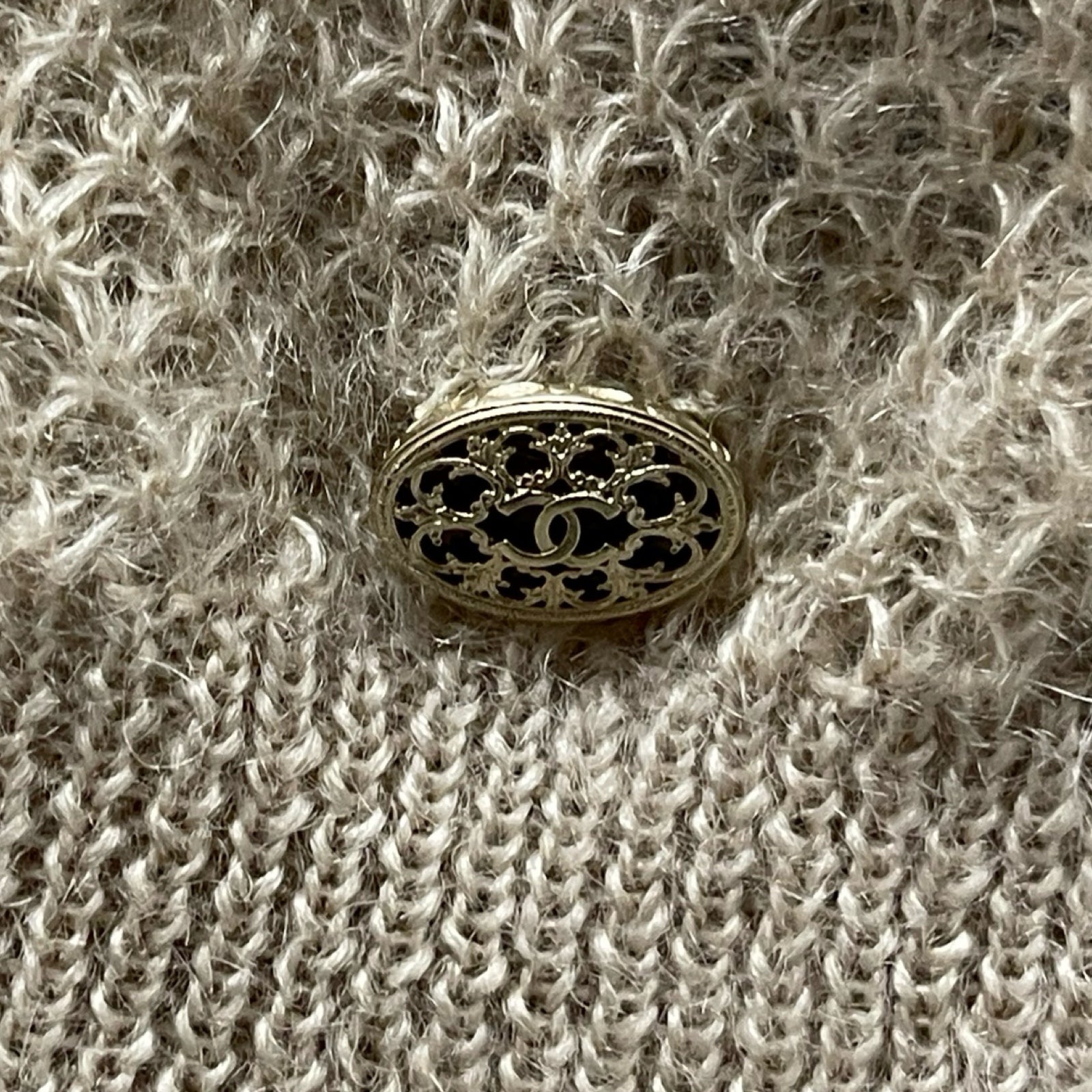 CHANEL 2016AW Mohair & Silk Sweater P54436K07097 Size 34