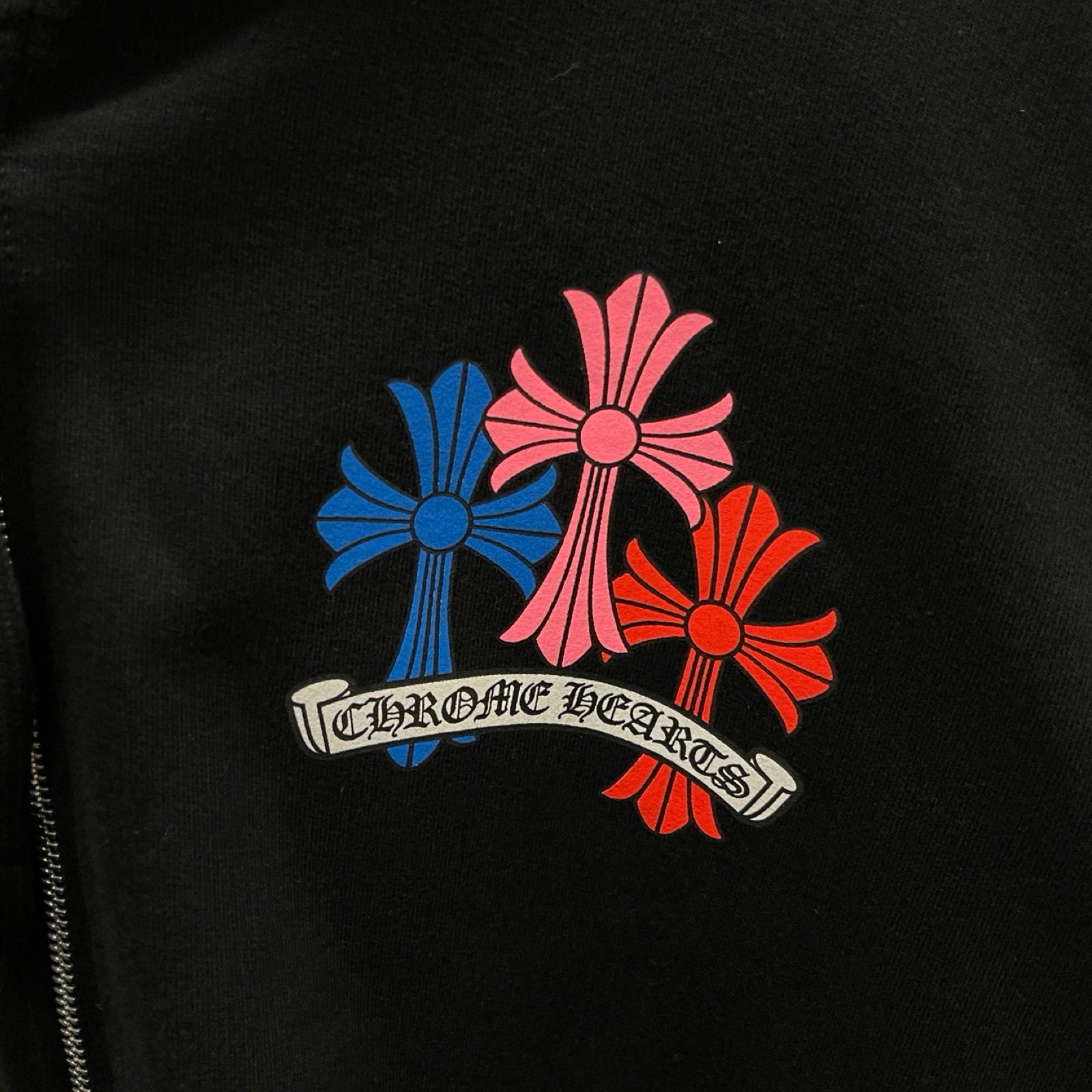 CHROME HEARTS MLTCOL CEM CRS Zip Up Hoodie Size M