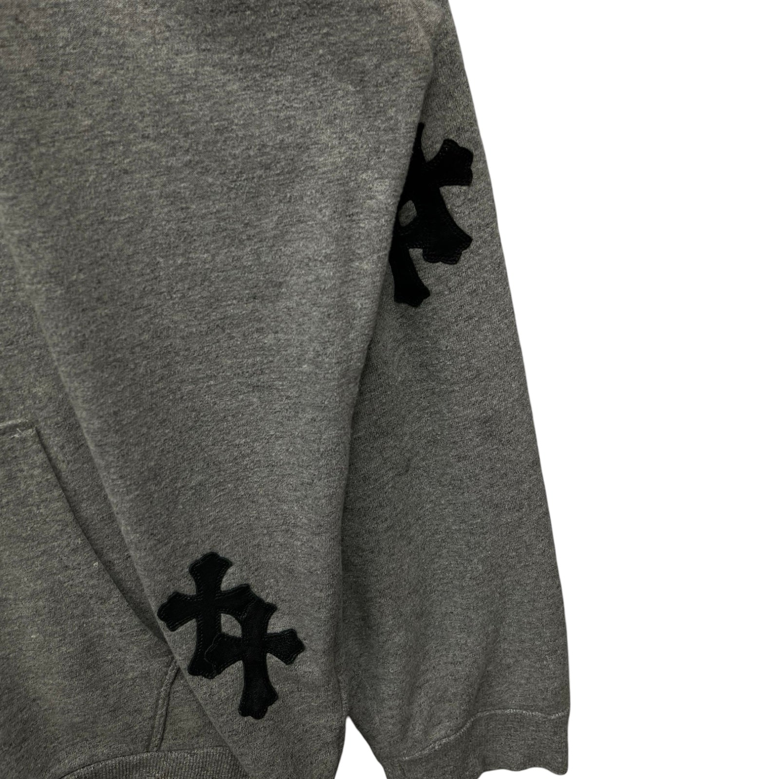 CHROME HEARTS Y NOT Cemetery Cross Patch Sweat Pullover Hoodie Size XL