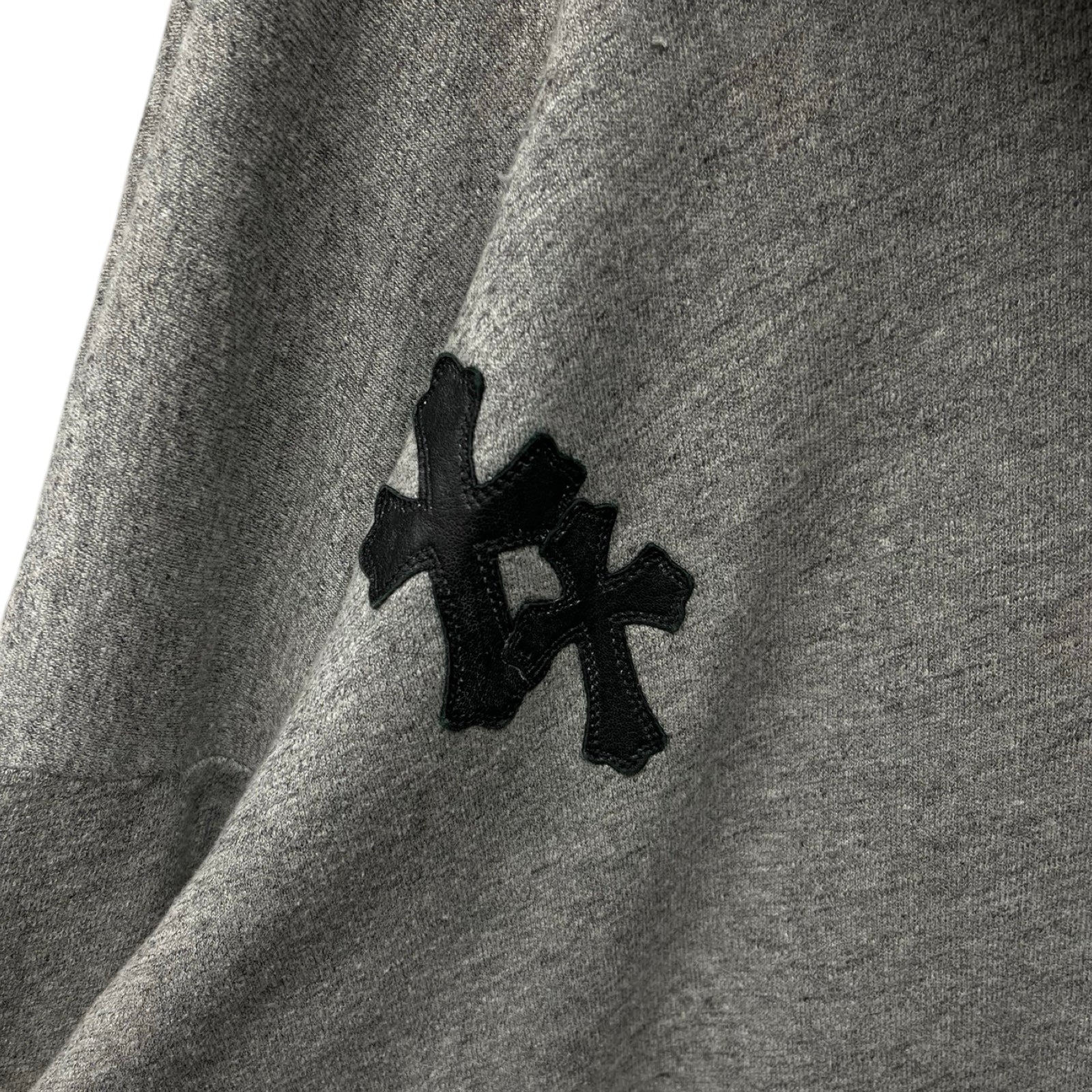 CHROME HEARTS Y NOT Cemetery Cross Patch Sweat Pullover Hoodie Size XL