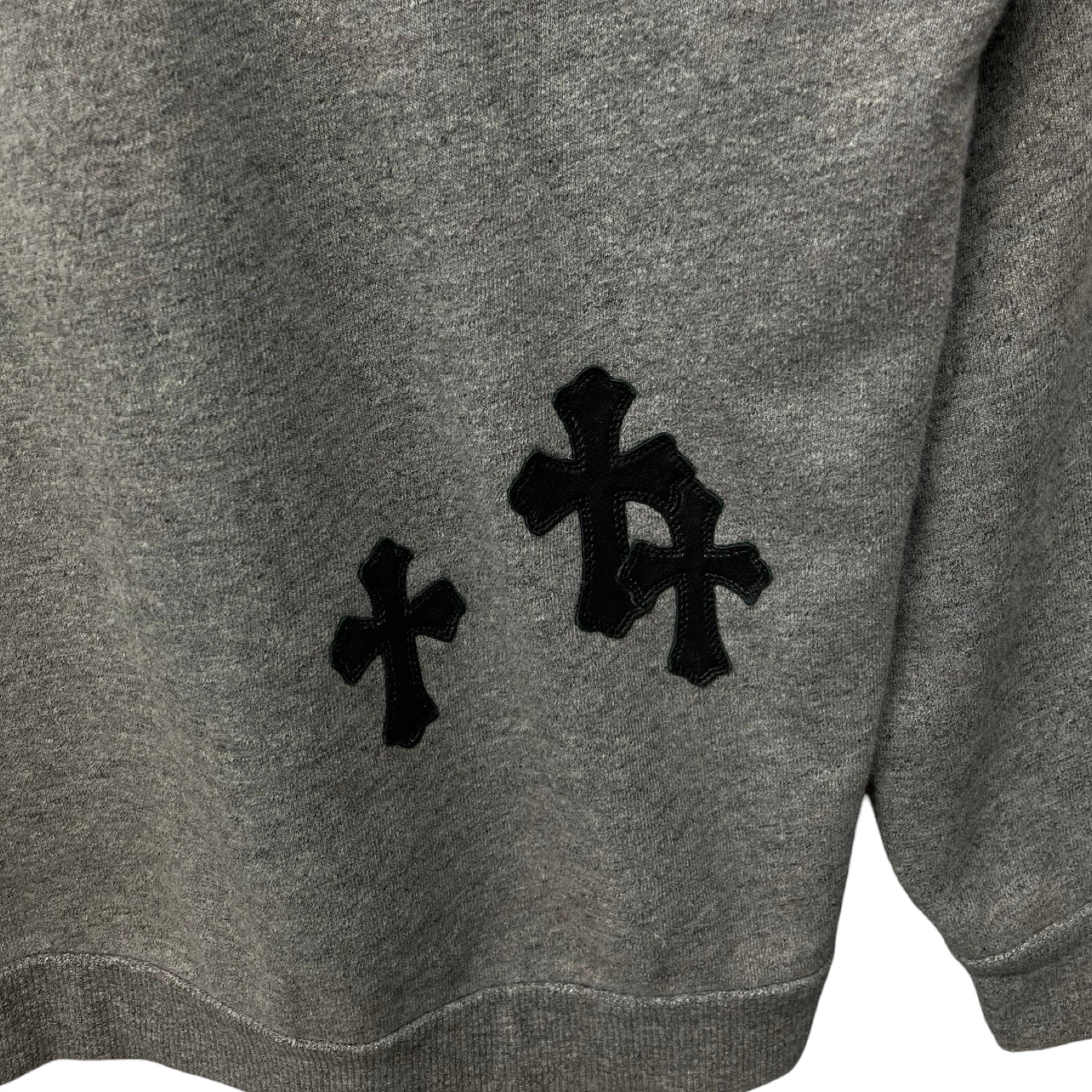 CHROME HEARTS Y NOT Cemetery Cross Patch Sweat Pullover Hoodie Size XL