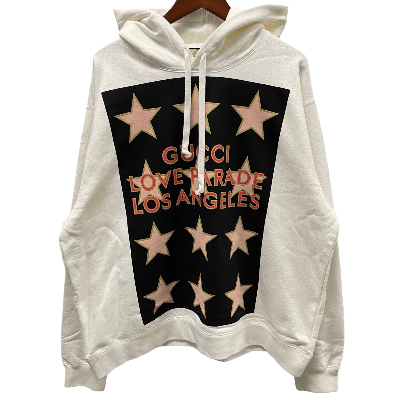 GUCCI 2022SS LOVE PARADE Printed Hoodie Sweatshirt 646953 XJEQH Size XL