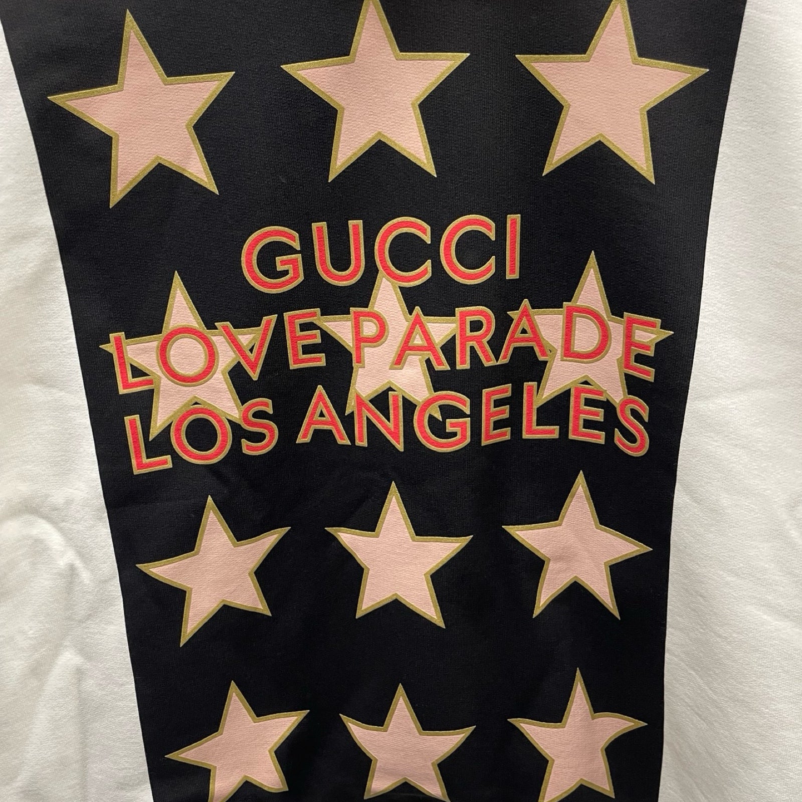 GUCCI 2022SS LOVE PARADE Printed Hoodie Sweatshirt 646953 XJEQH Size XL