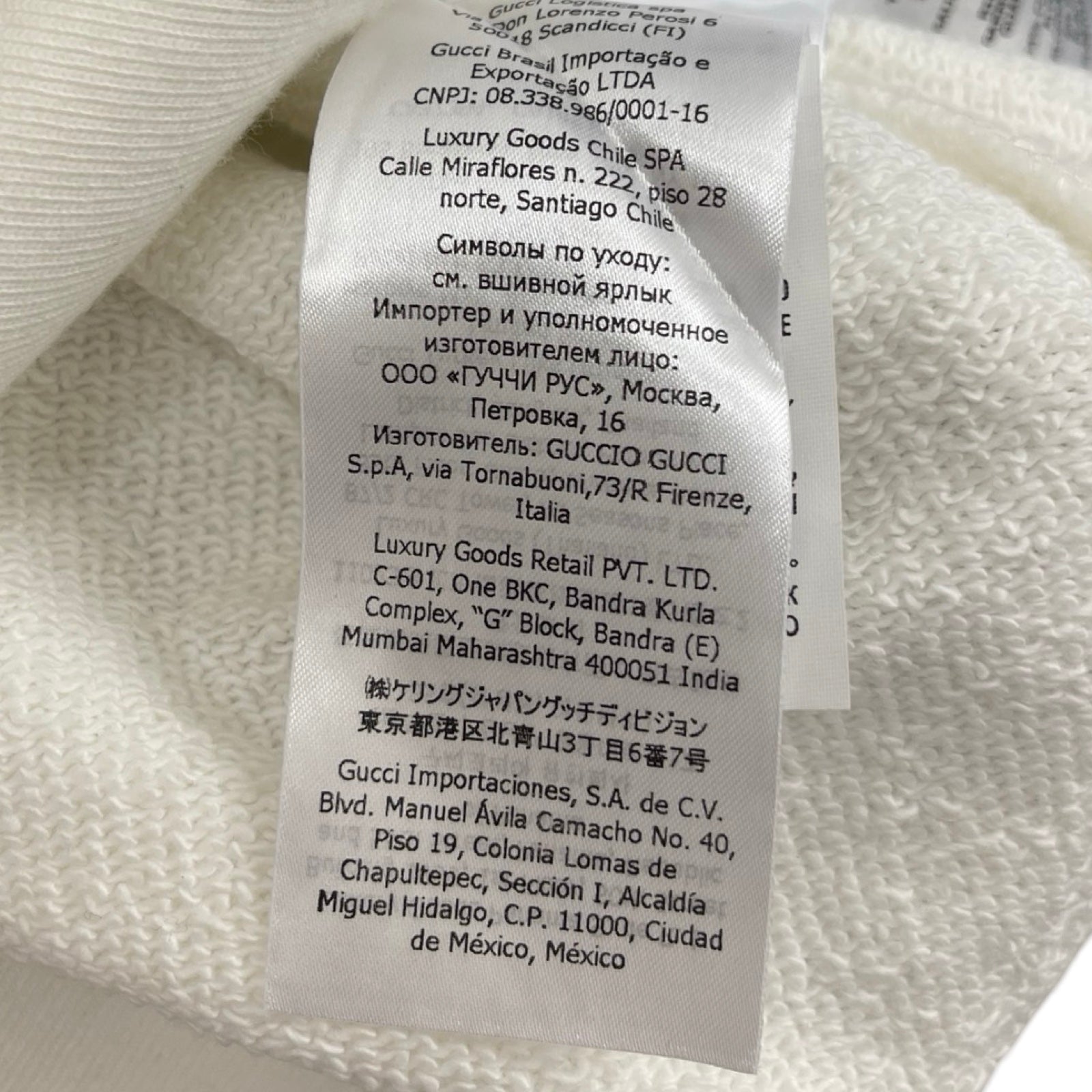 GUCCI 2022SS LOVE PARADE Printed Hoodie Sweatshirt 646953 XJEQH Size XL