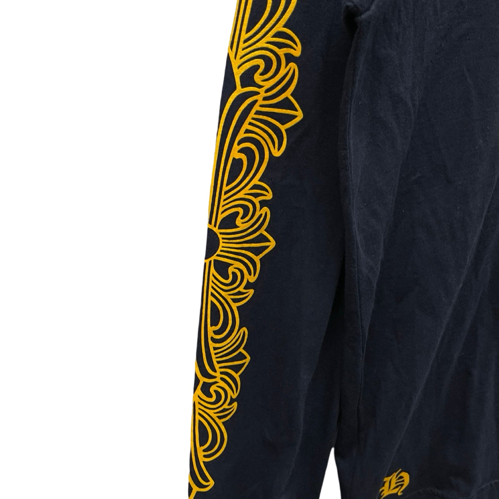 CHROME HEARTS Yellow Dagger Long Sleeve Tee Size M