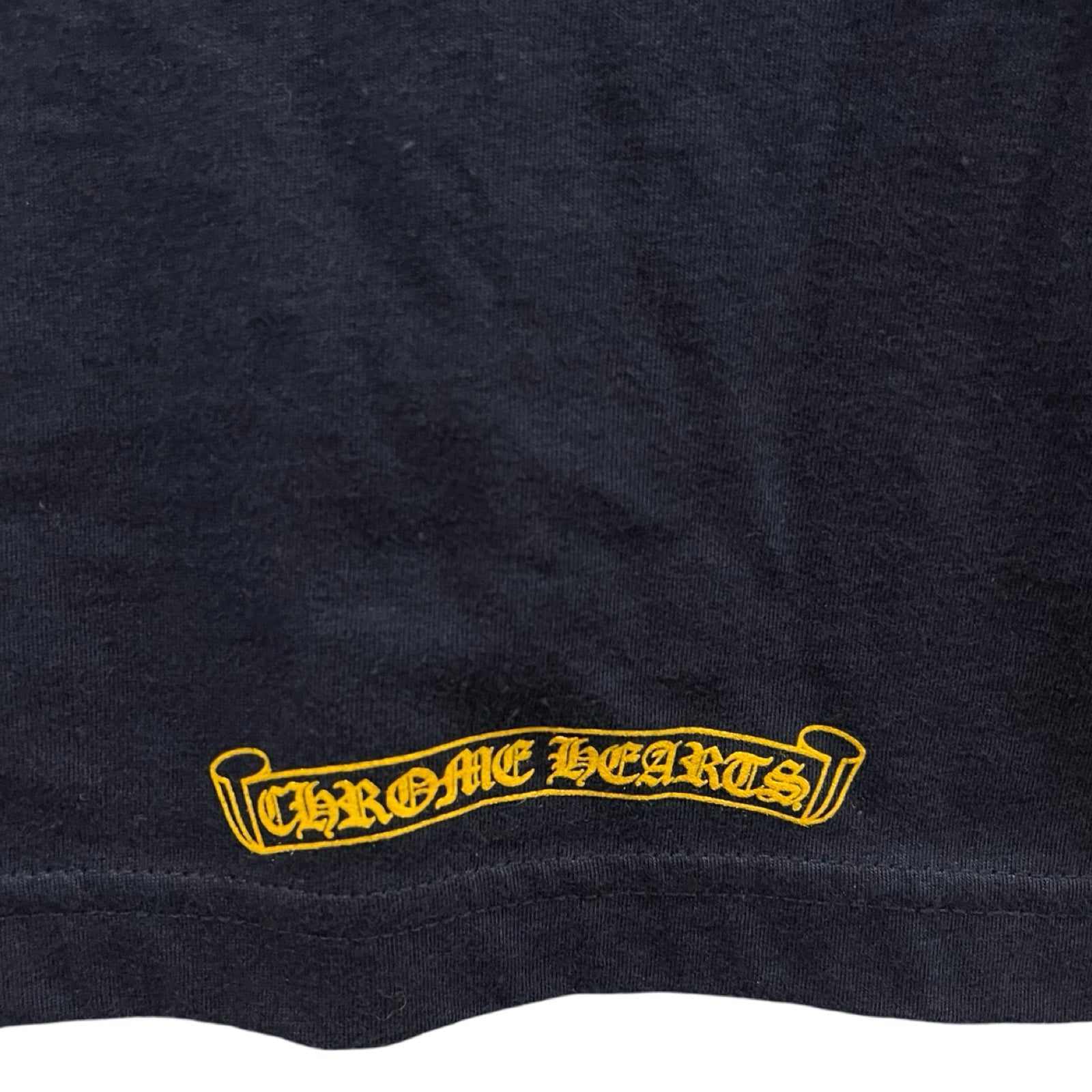 CHROME HEARTS Yellow Dagger Long Sleeve Tee Size M