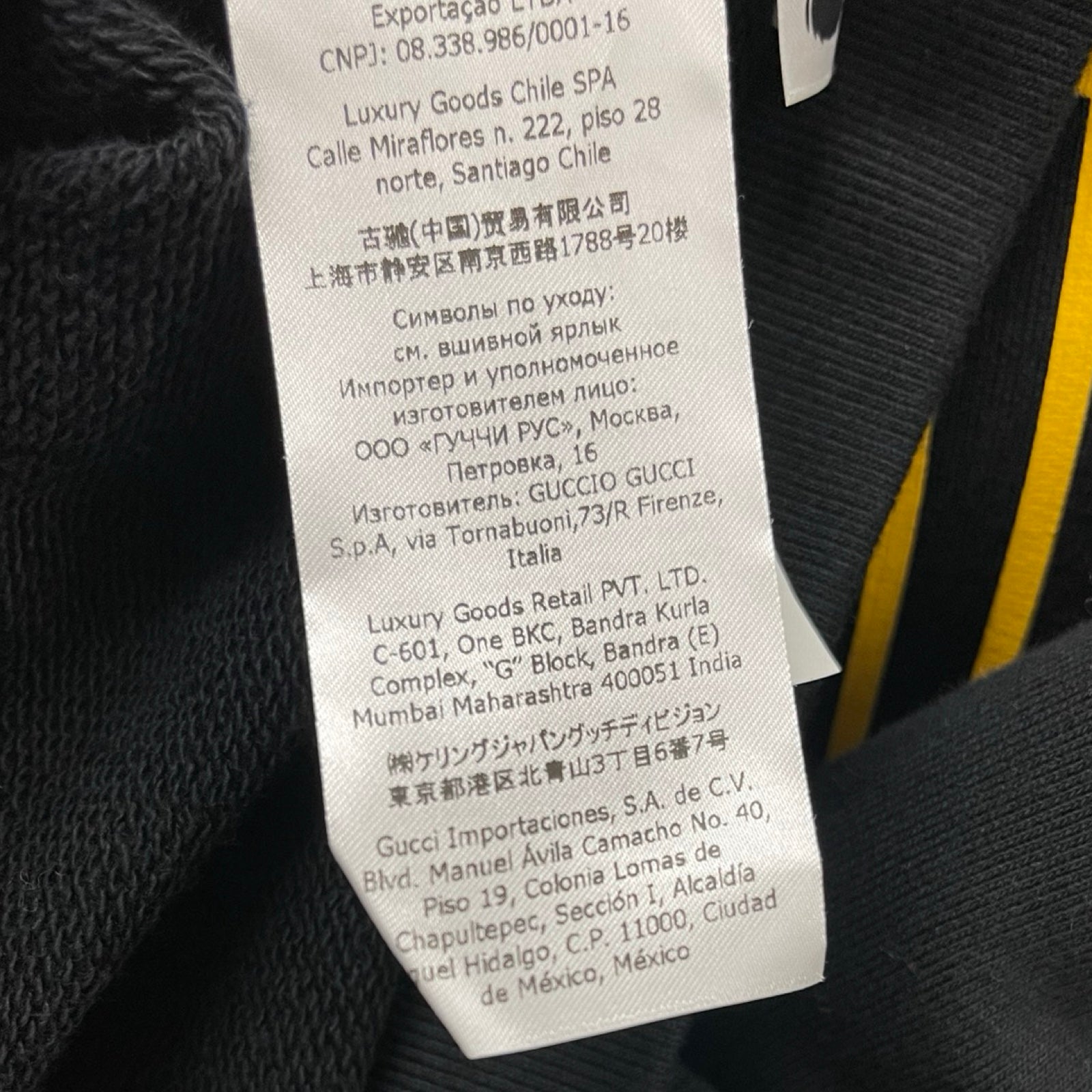 GUCCI 2021AW 100th Anniversary Logo Sweatshirt Pullover Hoodie 655469 XJDXE Size L