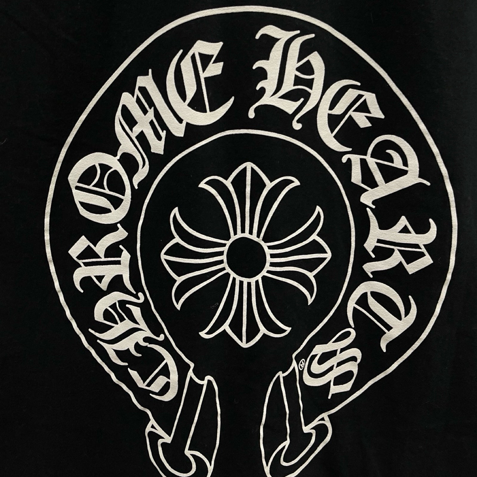 CHROME HEARTS 2022SS Multi Color Horseshoe Long Sleeve Tee Size XL