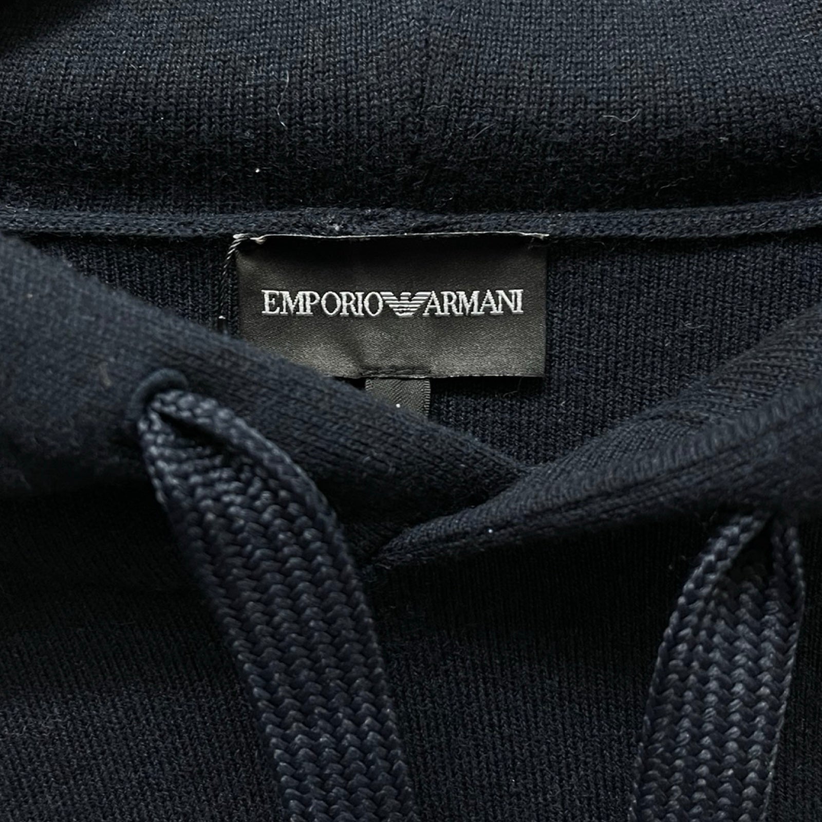 EMPORIO ARMANI 2022AW Logo Embroidery Hoodie 6L1MXS 1MBWZ Size L