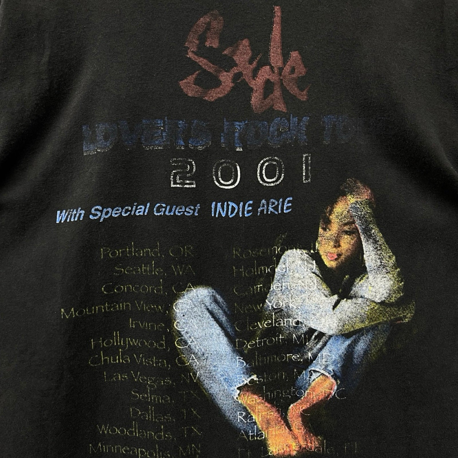 Vintage 00's Sade Lovers Rock Tour 2001 S/S Tee Size XXL
