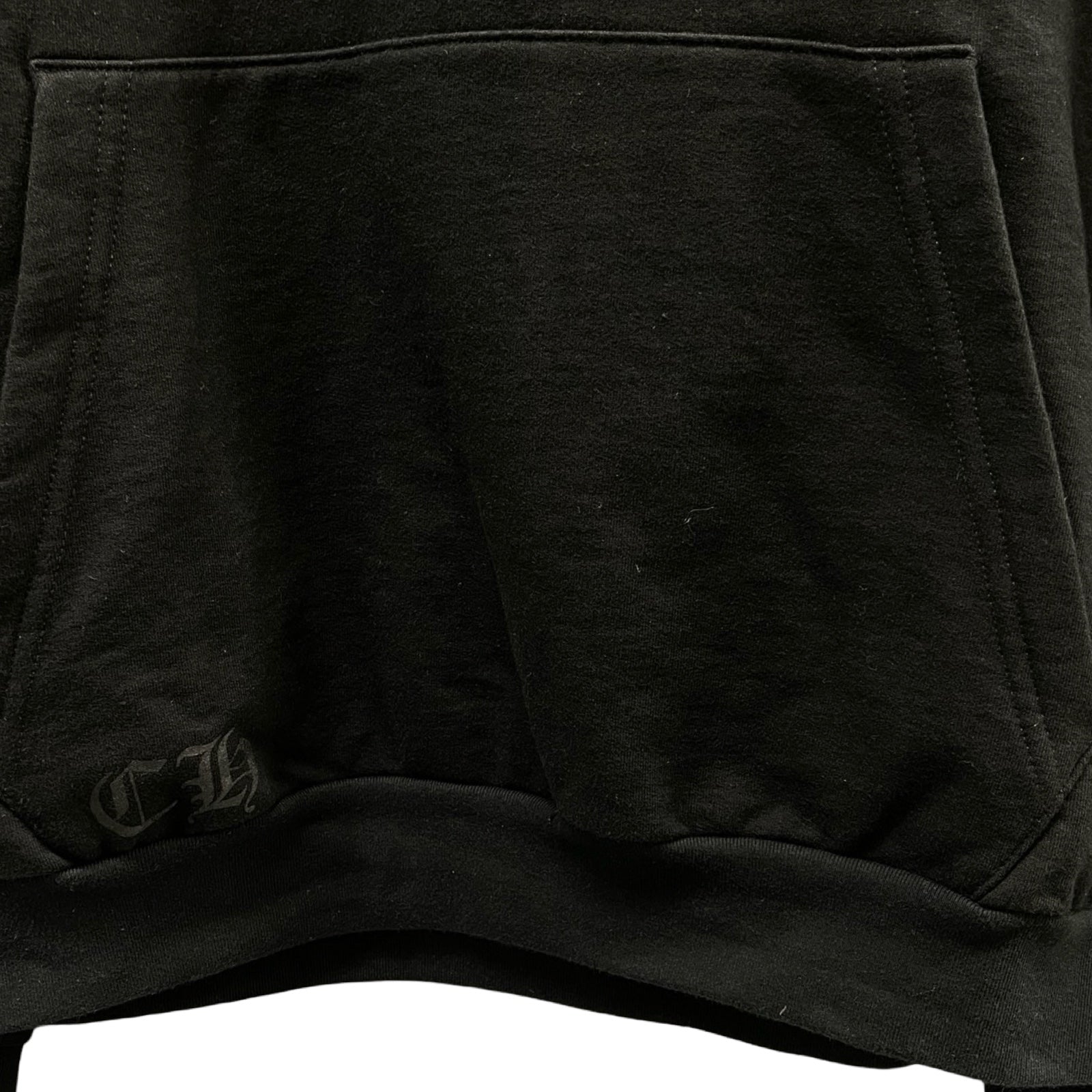 CHROME HEARTS 2022SS Charity Horseshoe CH Plus Leather Patch Pullover Hoodie Size XL