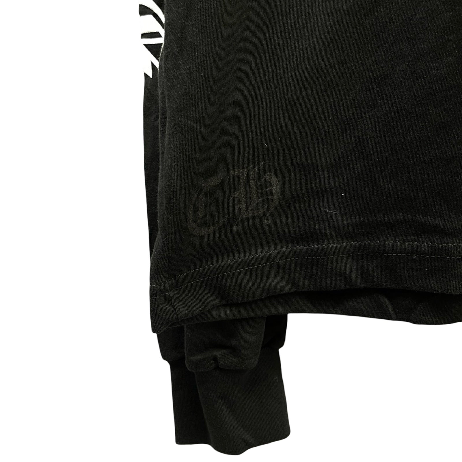CHROME HEARTS Neck Logo Long Sleeve Tee Size XL