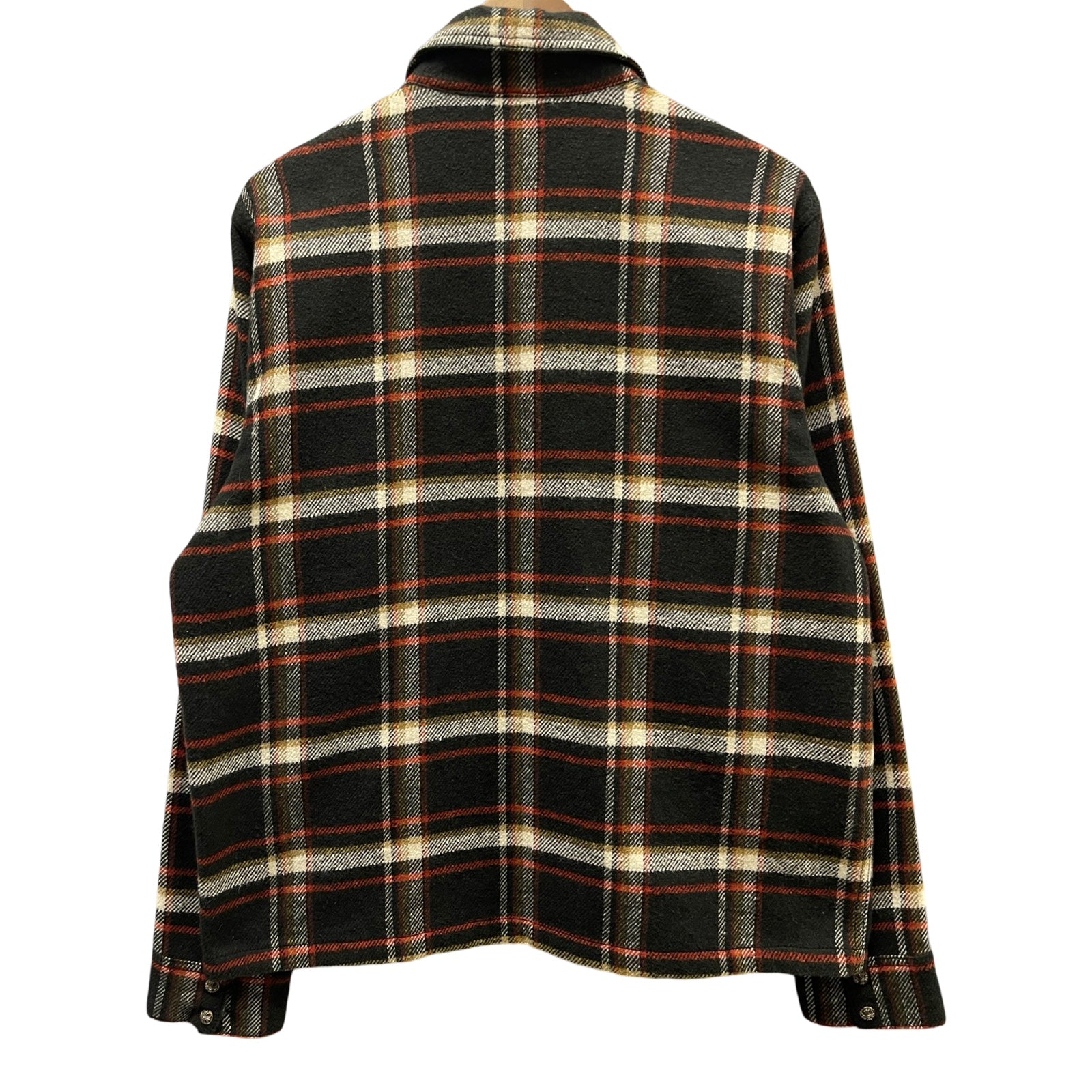 CHROME HEARTS YNOT Work Dog Check Shirt Size M