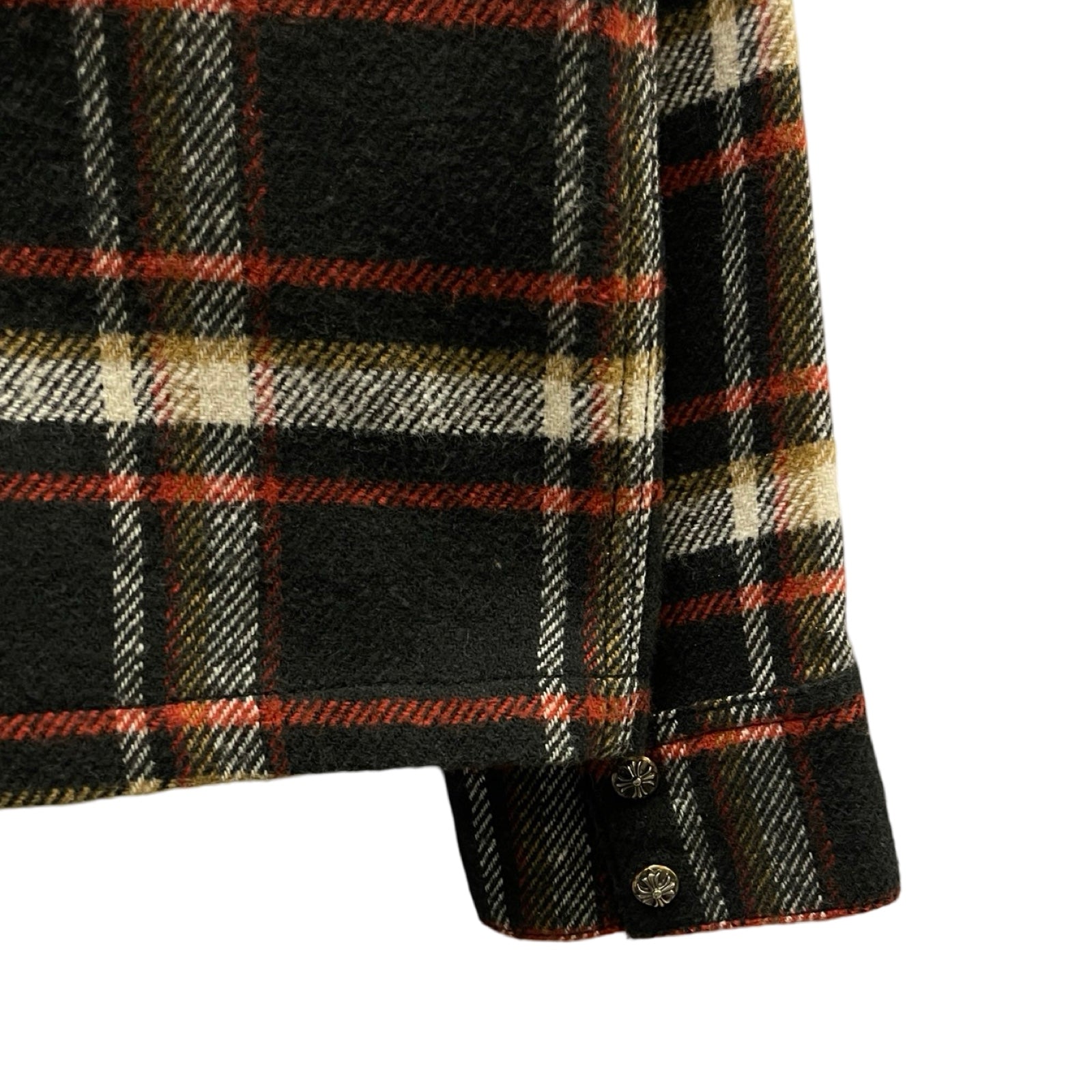 CHROME HEARTS YNOT Work Dog Check Shirt Size M