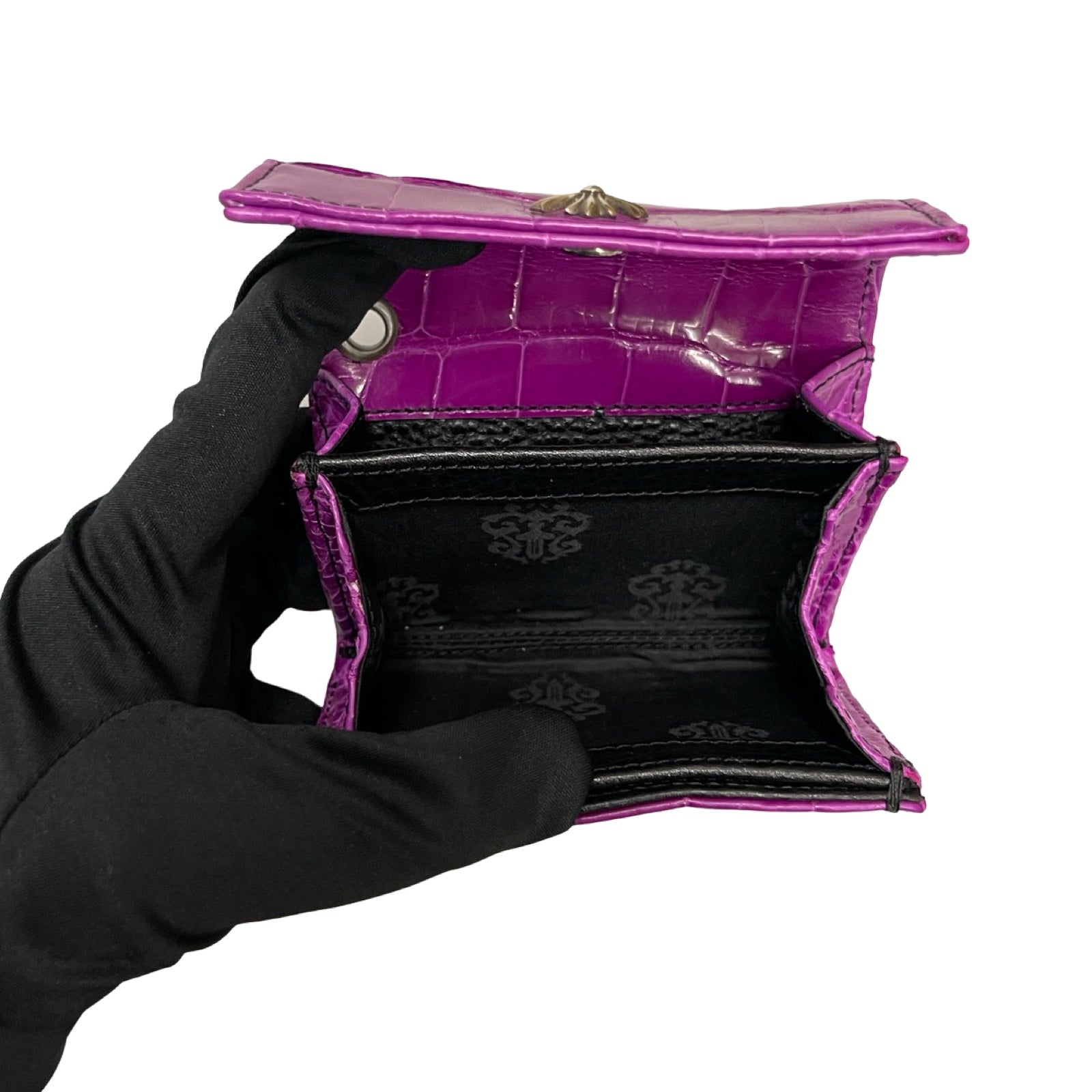 CHROME HEARTS Tiny Wallet Alligator