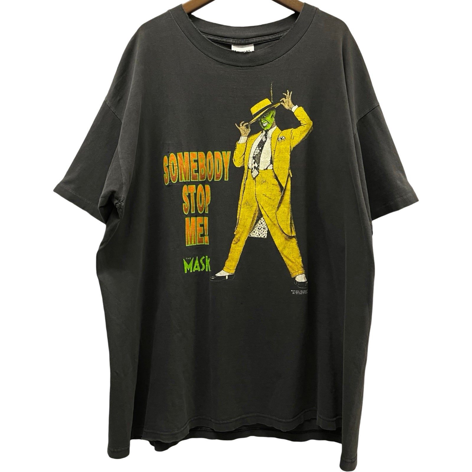 Vintage 90's The Mask "Somebody Stop Me!"1994 Movie S/S Tee Size XL