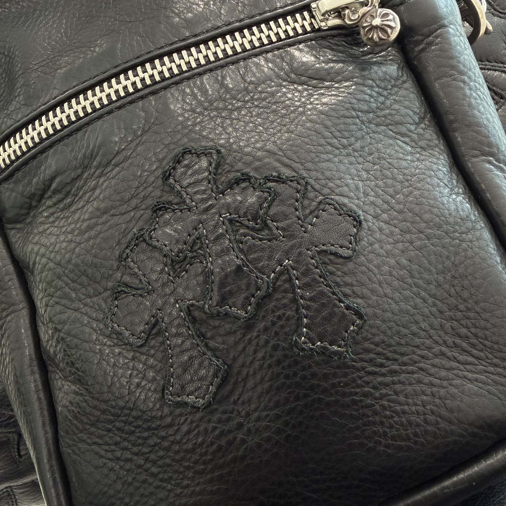CHROME HEARTS TAKAMINI 3 Cemetery Cross Patch Shoulder Bag クロムハーツ タカミニ 3セメタリークロスパッチ ショルダーバッグ