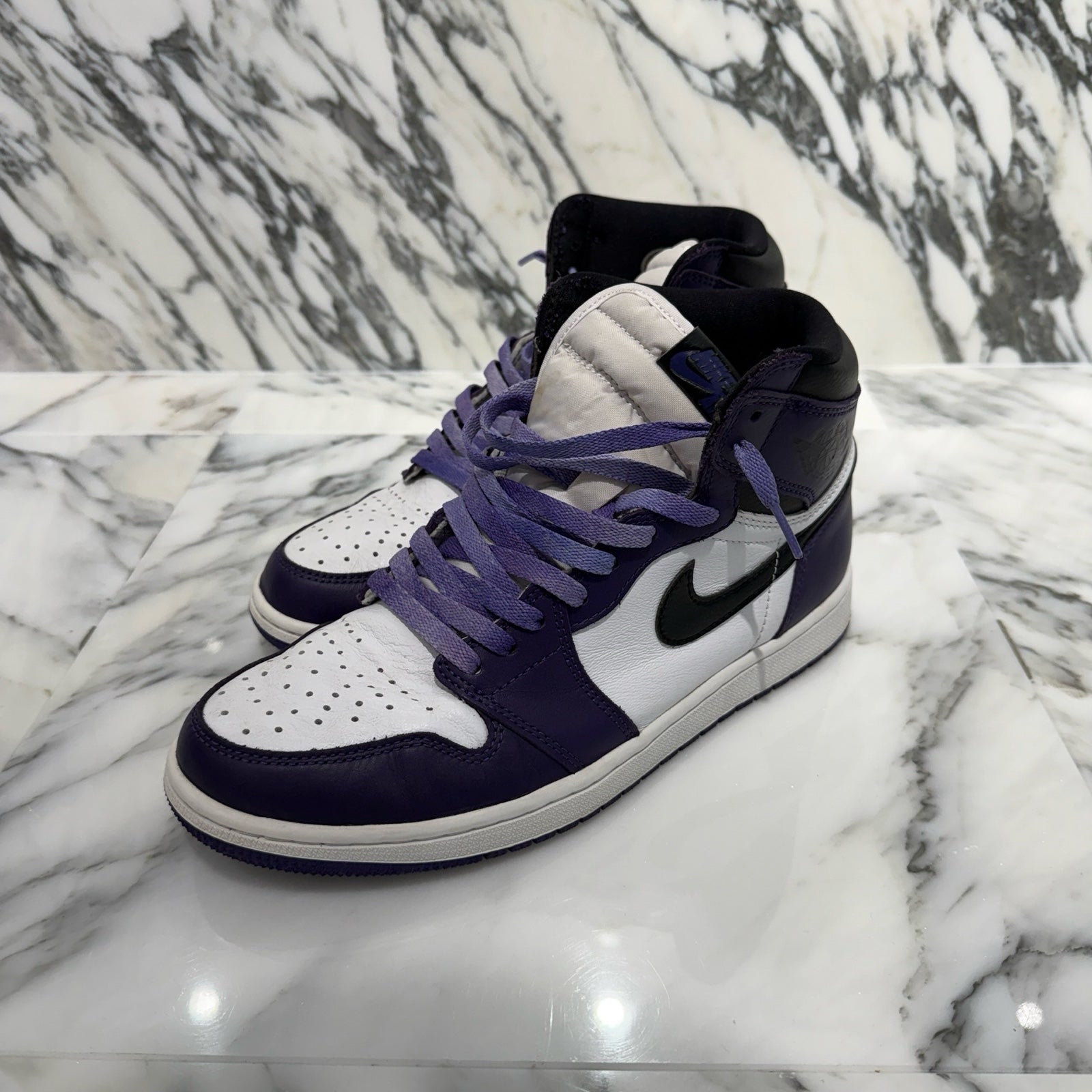 NIKE 2020SS Air Jordan 1 Retro High OG "Court Purple White/Black" 555088-500 Size 9.5（27.5cm）