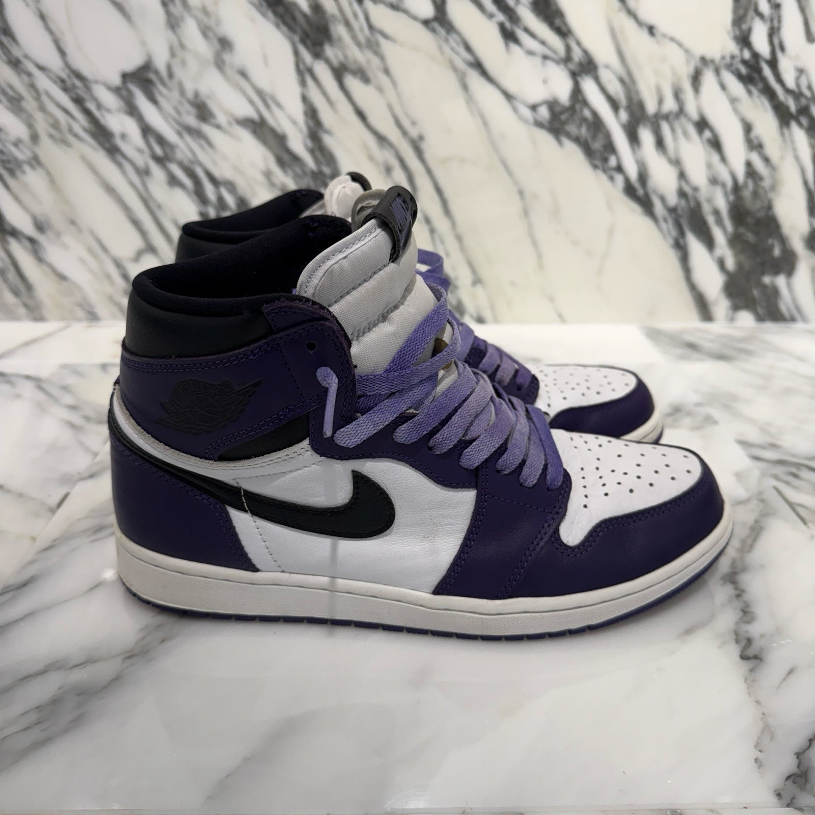 NIKE 2020SS Air Jordan 1 Retro High OG "Court Purple White/Black" 555088-500 Size 9.5（27.5cm）