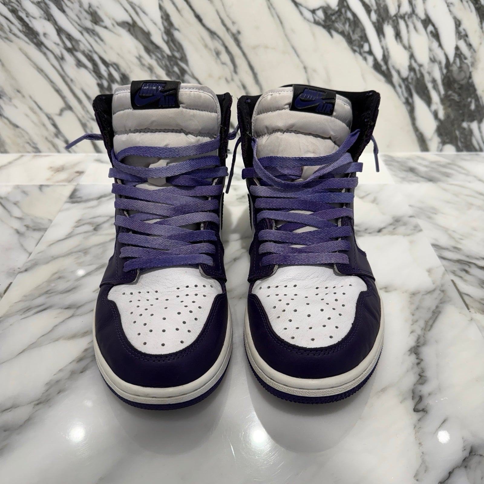 NIKE 2020SS Air Jordan 1 Retro High OG "Court Purple White/Black" 555088-500 Size 9.5（27.5cm）