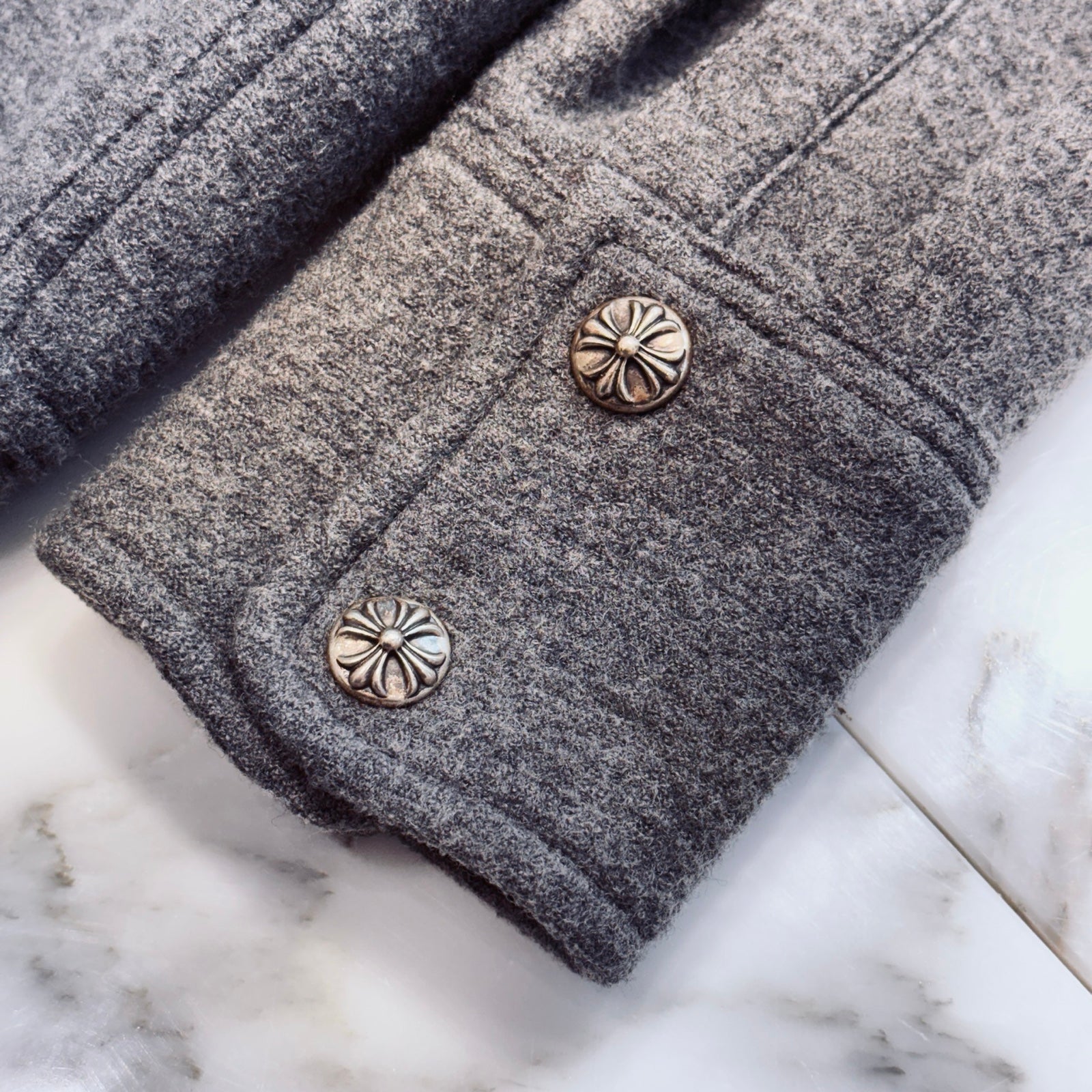 CHROME HEARTS Y NOT Cross Ball Wool Jacket Size L クロムハーツ ワイノット クロスボール ウールジャケット サイズL