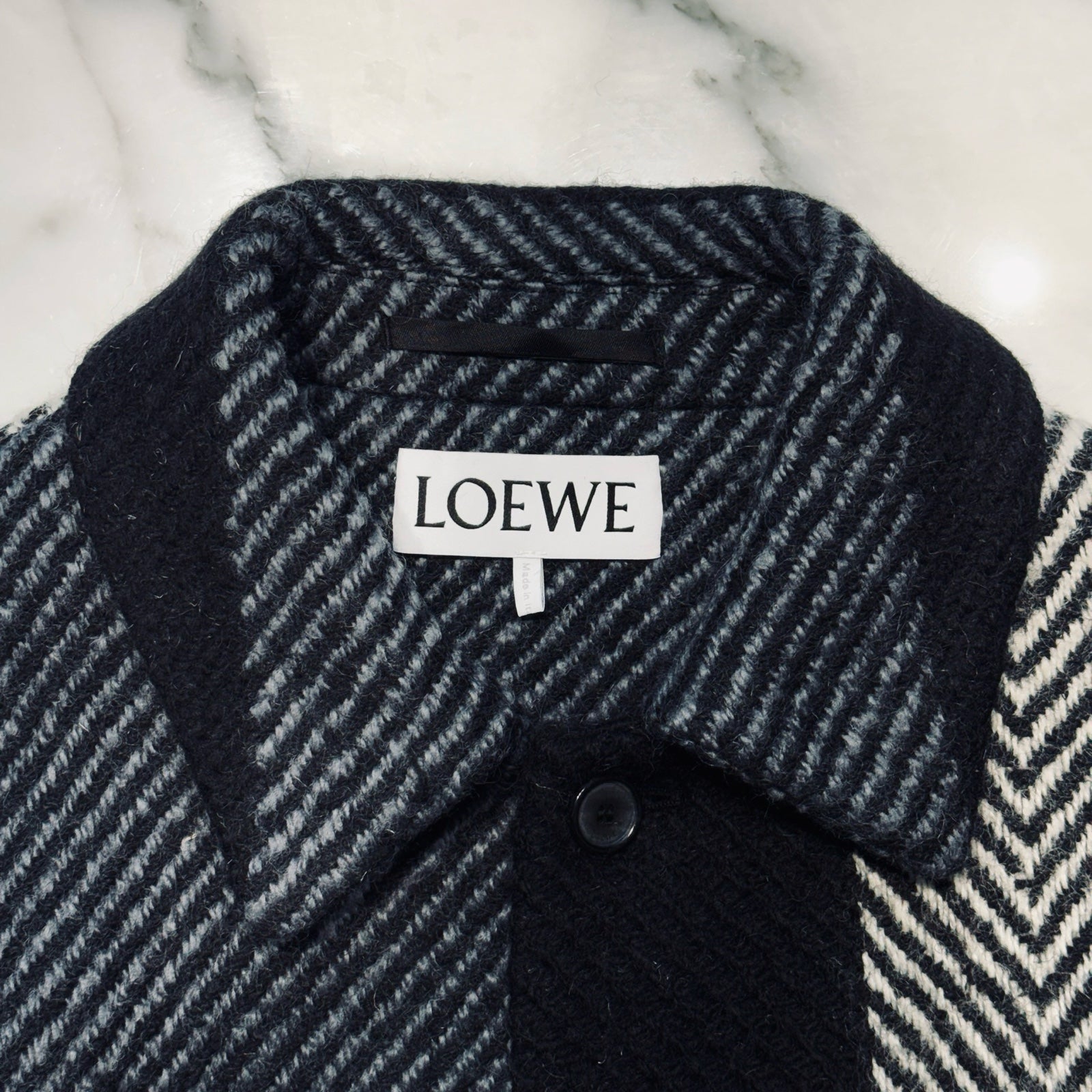 LOEWE 2024AW Wool Blend Workwear Jacket H526Y03WBC Size 48