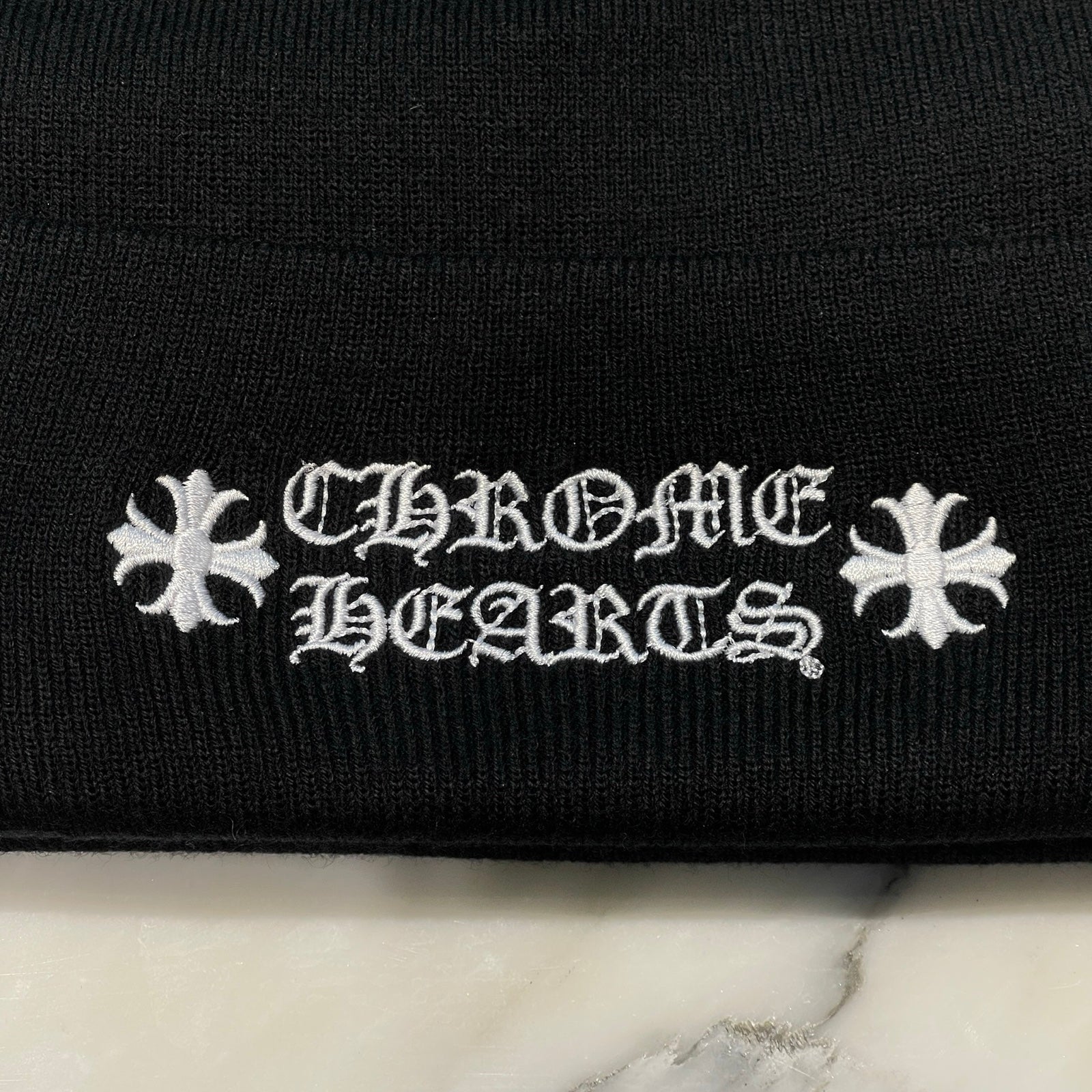 CHROME HEARTS WATCH CAP BLACK Size ONE SIZE（23cm）クロムハーツ ワッチキャップ ロゴビーニー サイズONE SIZE（23cm）
