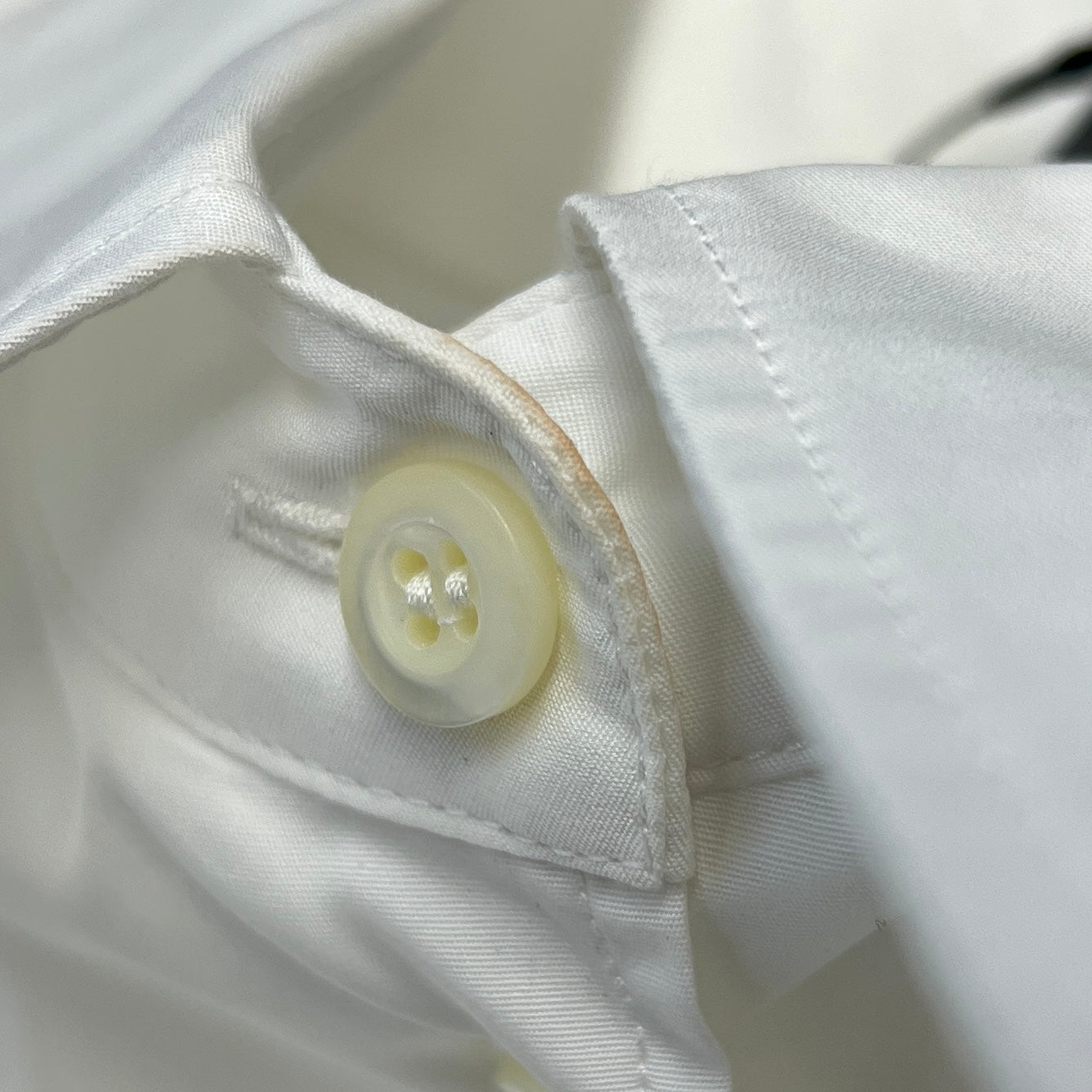 PRADA 2021AW Nylon Arm Panel Triangle Logo Plate Shirt P415F S212 1YY2 Size 36 プラダ アームナイロン切替トライアングルロゴプレートシャツ サイズ36