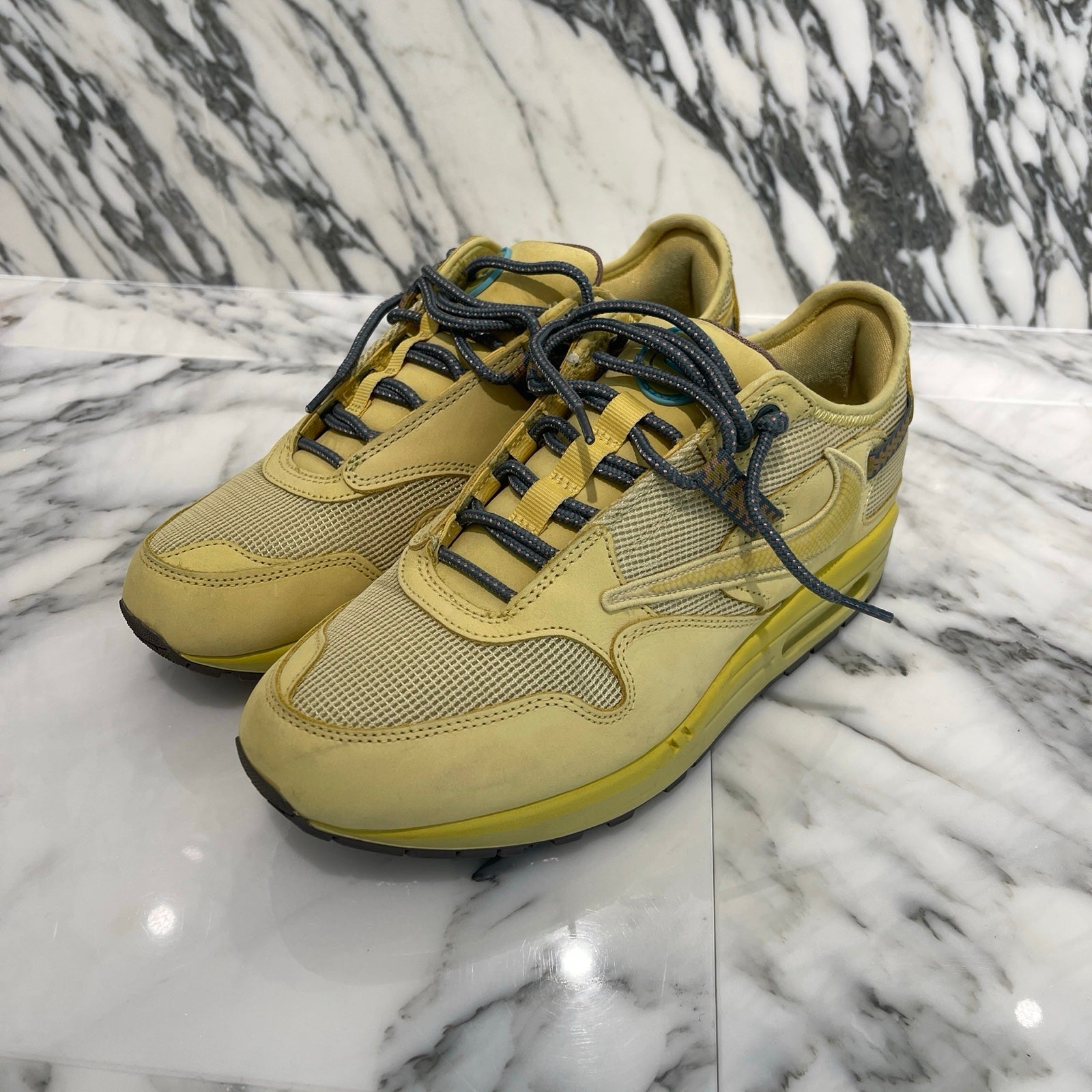 NIKE × Travis Scott 2022SS Air Max 1 "CACT.US Gold" DO9392-700 Size US9（27cm）