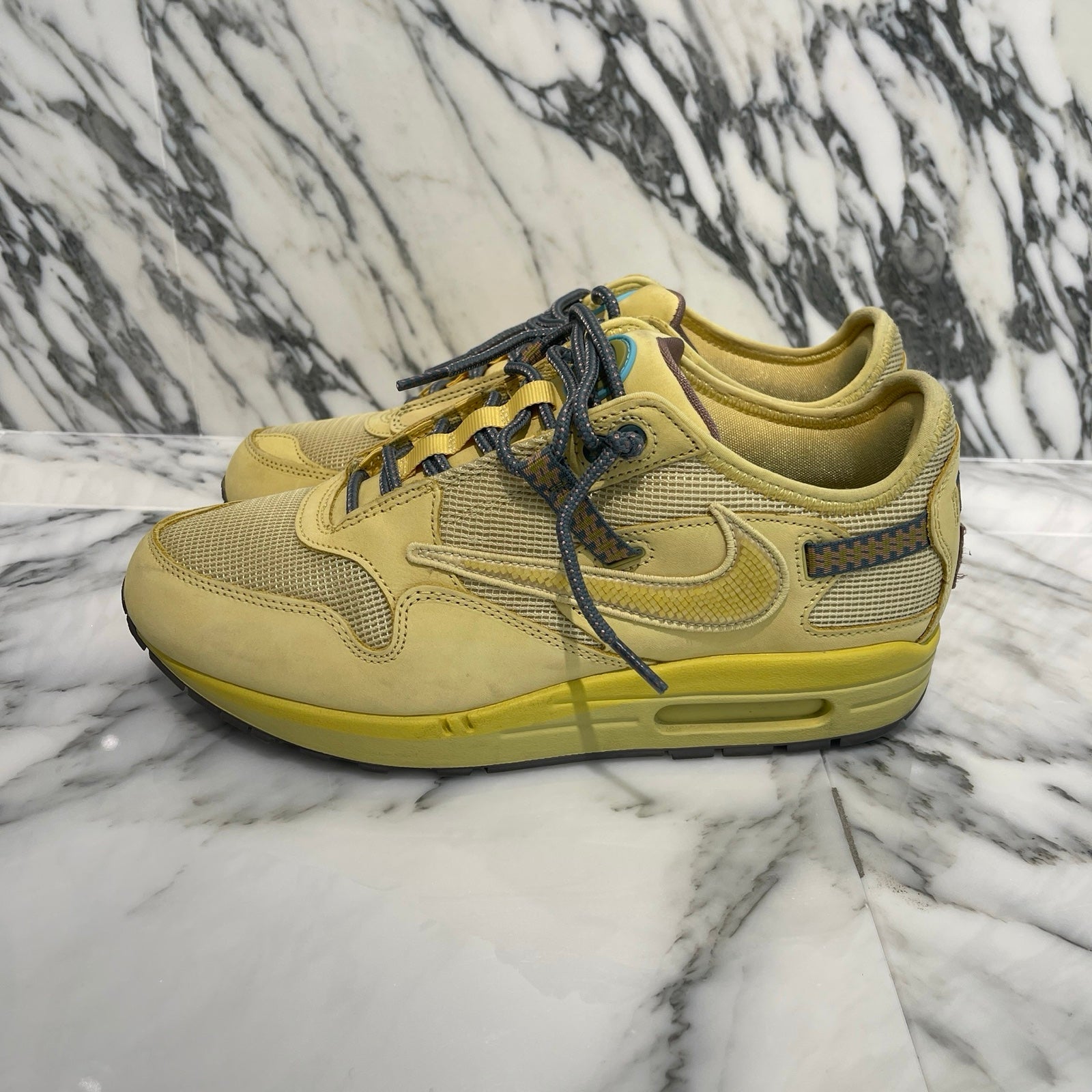 NIKE × Travis Scott 2022SS Air Max 1 "CACT.US Gold" DO9392-700 Size US9（27cm）