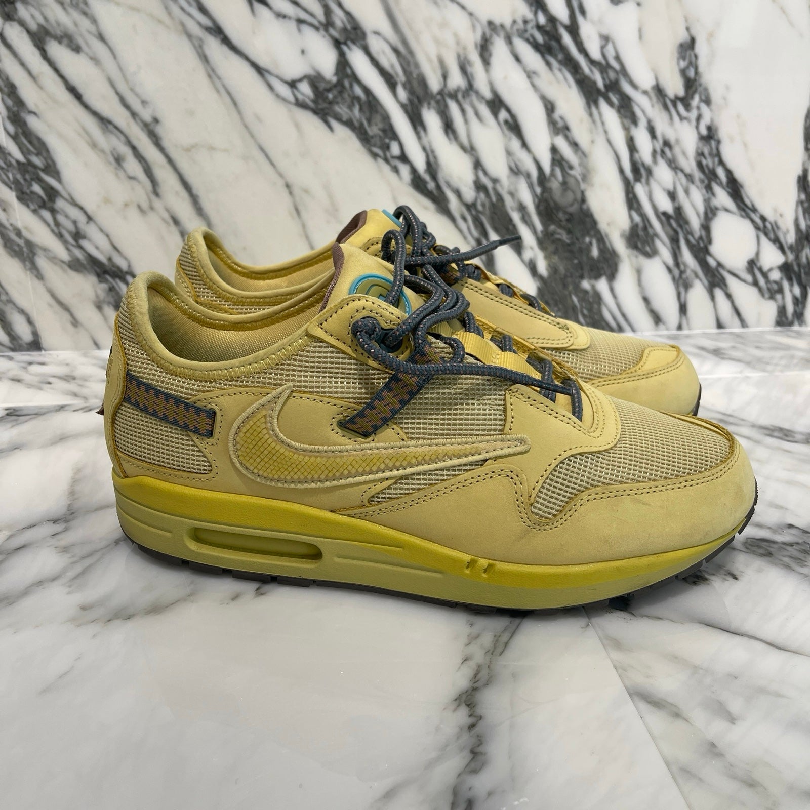 NIKE × Travis Scott 2022SS Air Max 1 "CACT.US Gold" DO9392-700 Size US9（27cm）