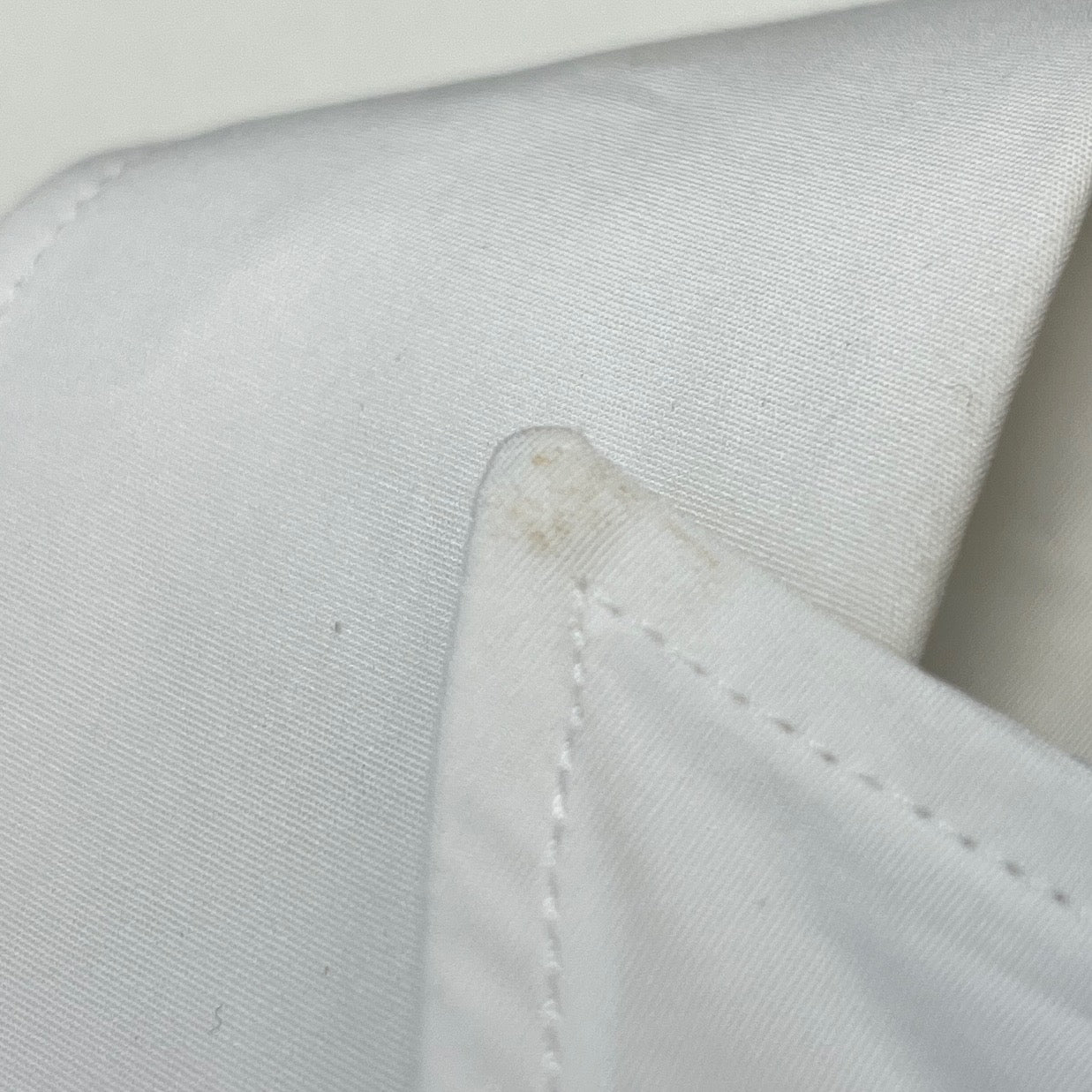 PRADA 2021AW Nylon Arm Panel Triangle Logo Plate Shirt P415F S212 1YY2 Size 36 プラダ アームナイロン切替トライアングルロゴプレートシャツ サイズ36