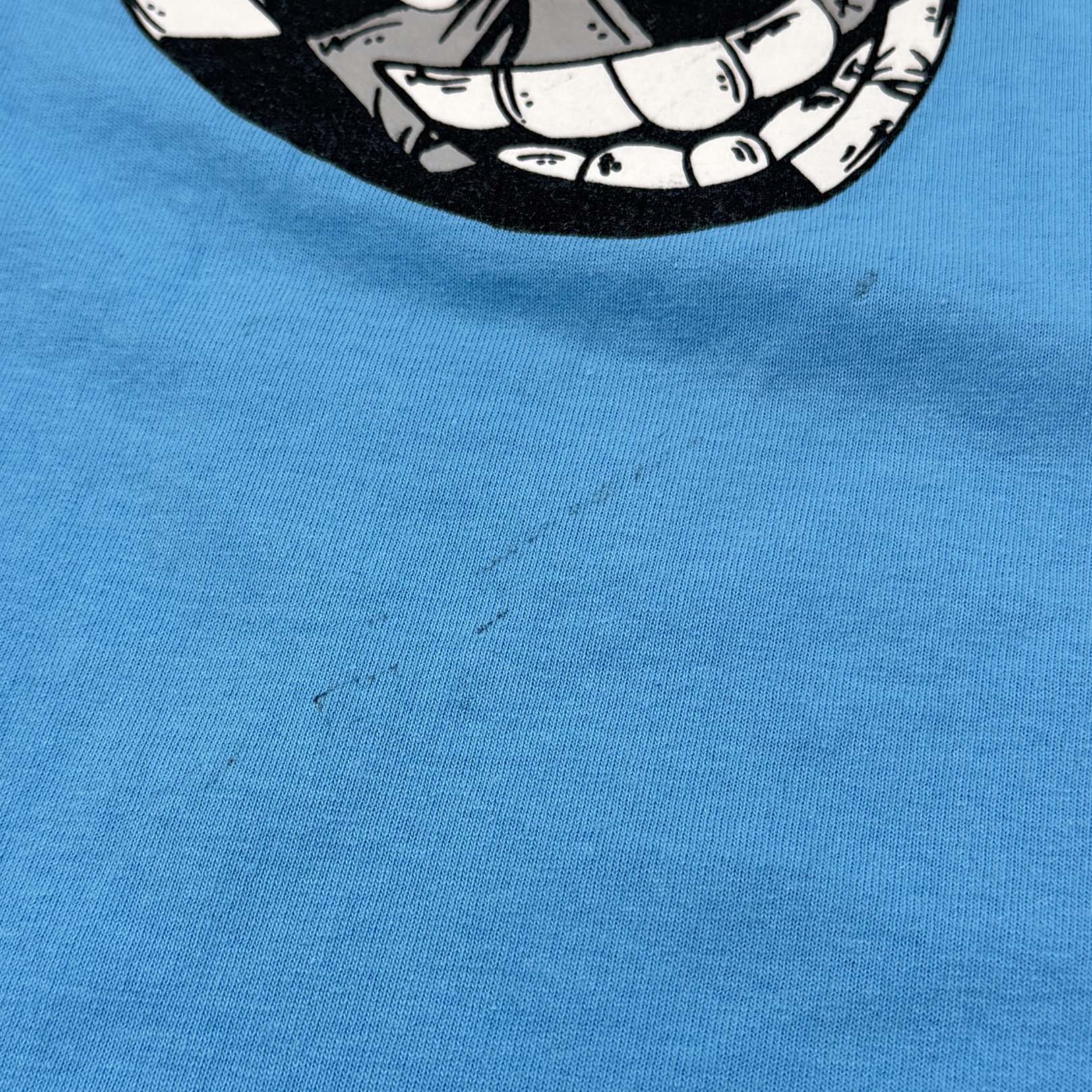 新品未使用品 CHROME HEARTS クロムハーツ MATTY BOY BRAIN NEW マッティボーイ 半袖Ｔシャツ コットン ライトブルー M 中古 61595 Chrome Hearts Men's Mattyboy Brain New T-Shirt in Blue