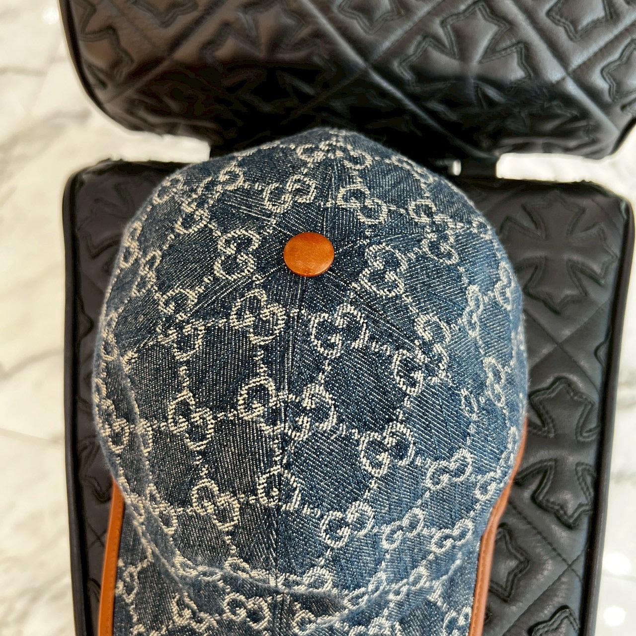 GUCCI 2022SS GG Denim Baseball Cap 656206 4HAC3 Size L(59cm) グッチ GGデニム ベースボールキャップ サイズL(59cm)