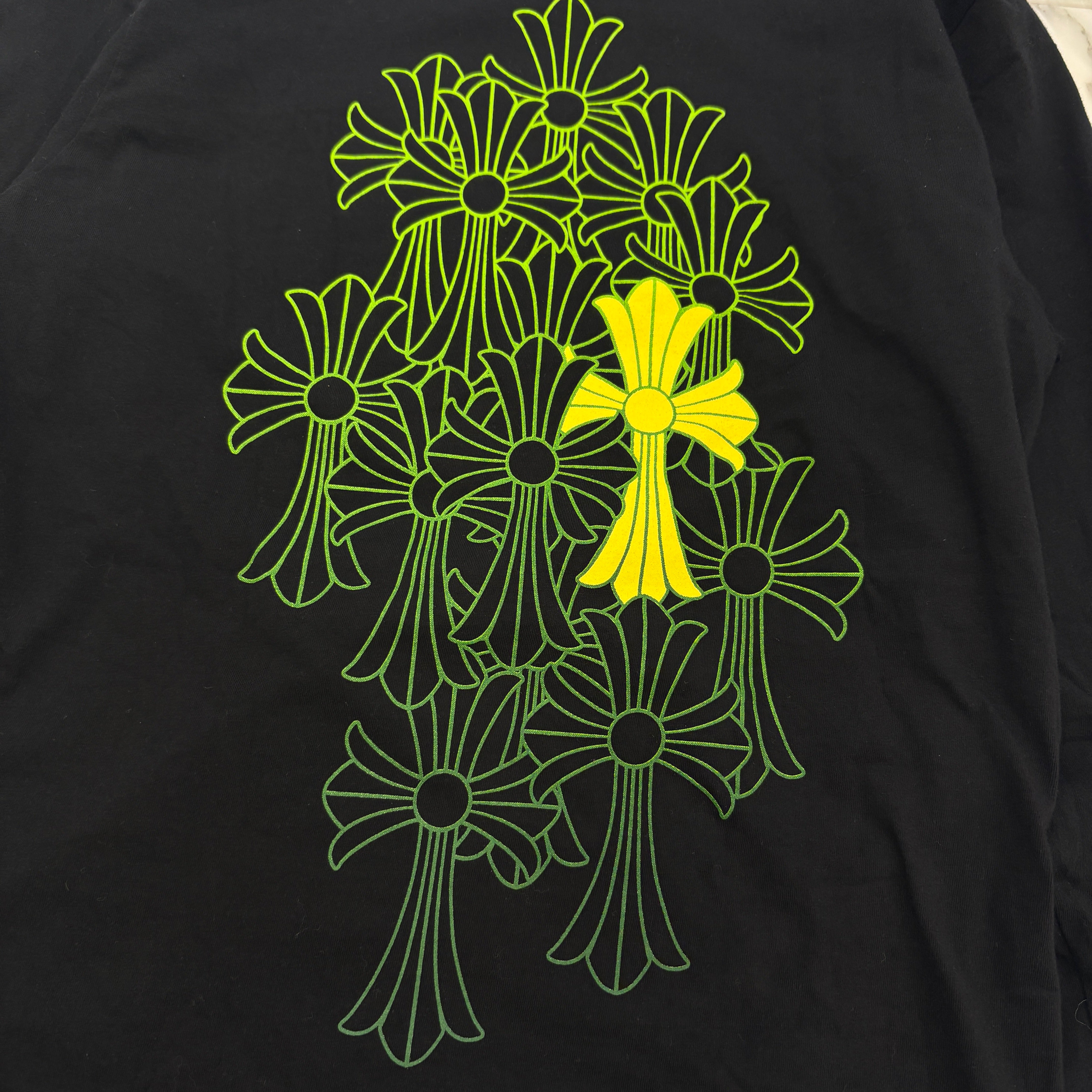 CHROME HEARTS Back Cemetery Cross Print Long Sleeve Tee Size S クロムハーツ バック セメタリークロス プリント ロングスリーブTシャツ サイズS