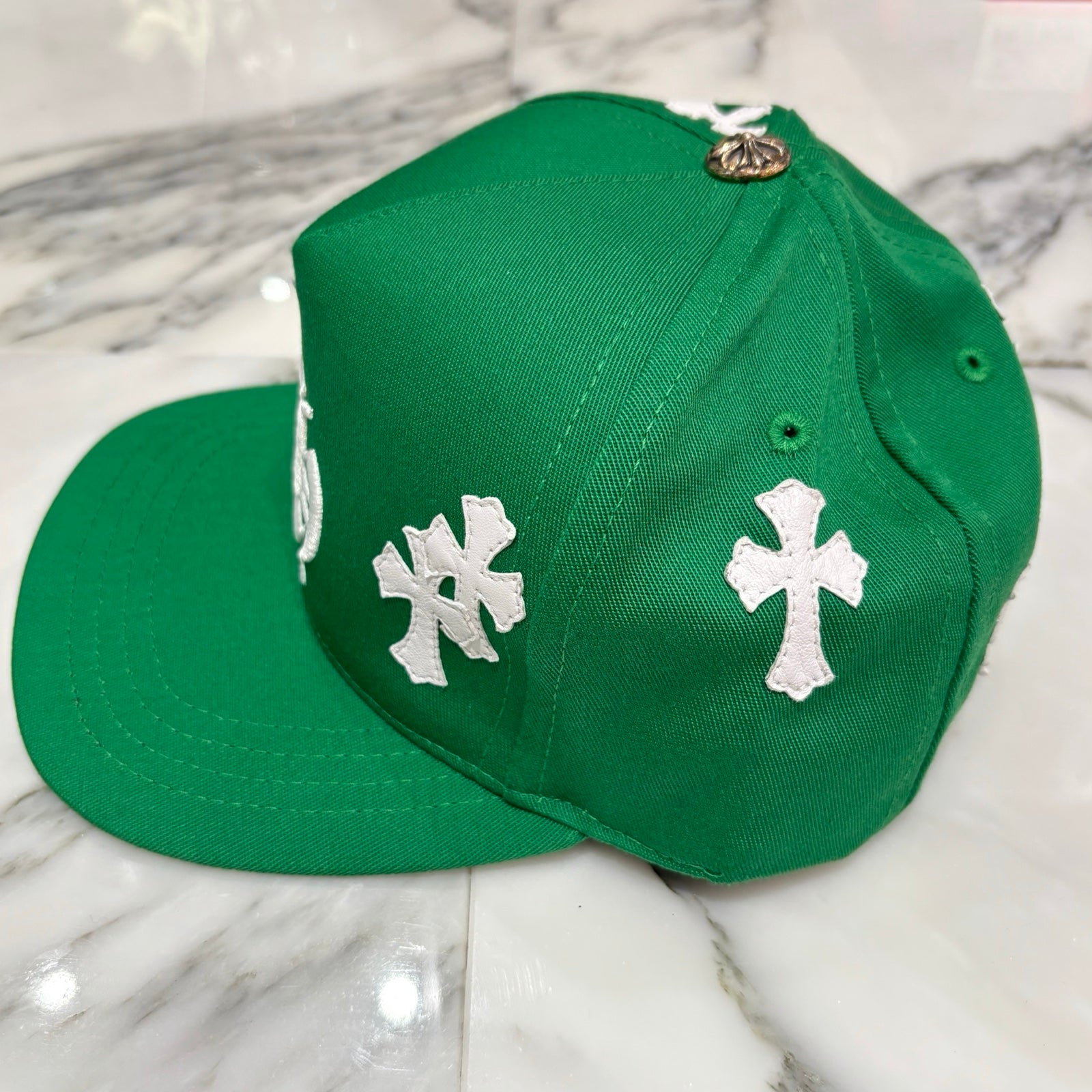CHROME HEARTS Cemetery Cross Patch Trucker Cap ONE SIZE（53