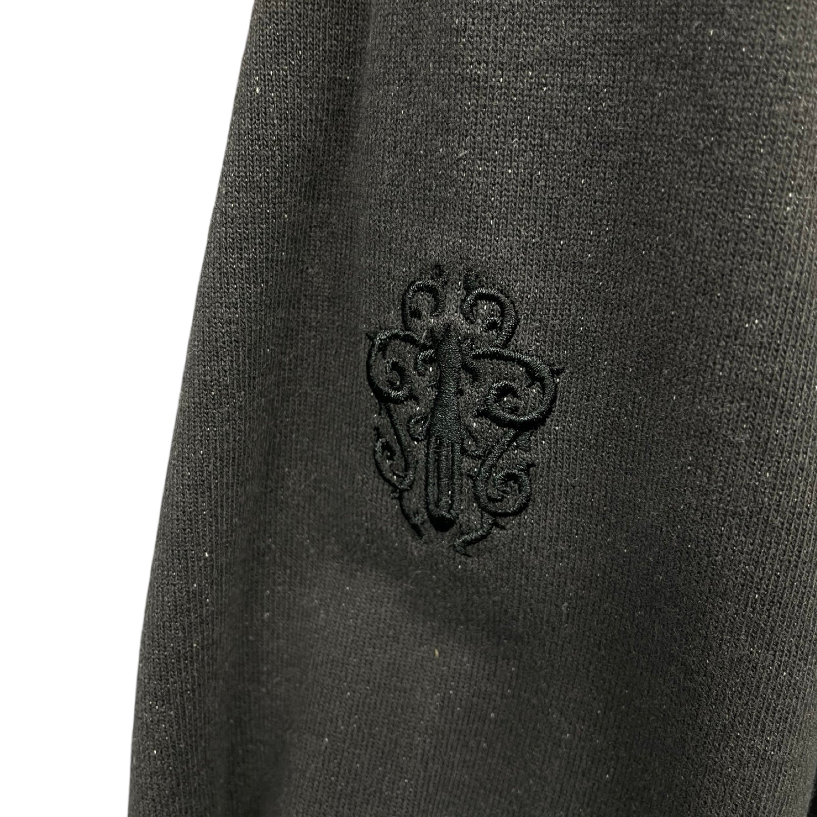 CHROME HEARTS YNOT Vertical Logo Embroidery Pullover Hoodie Size L