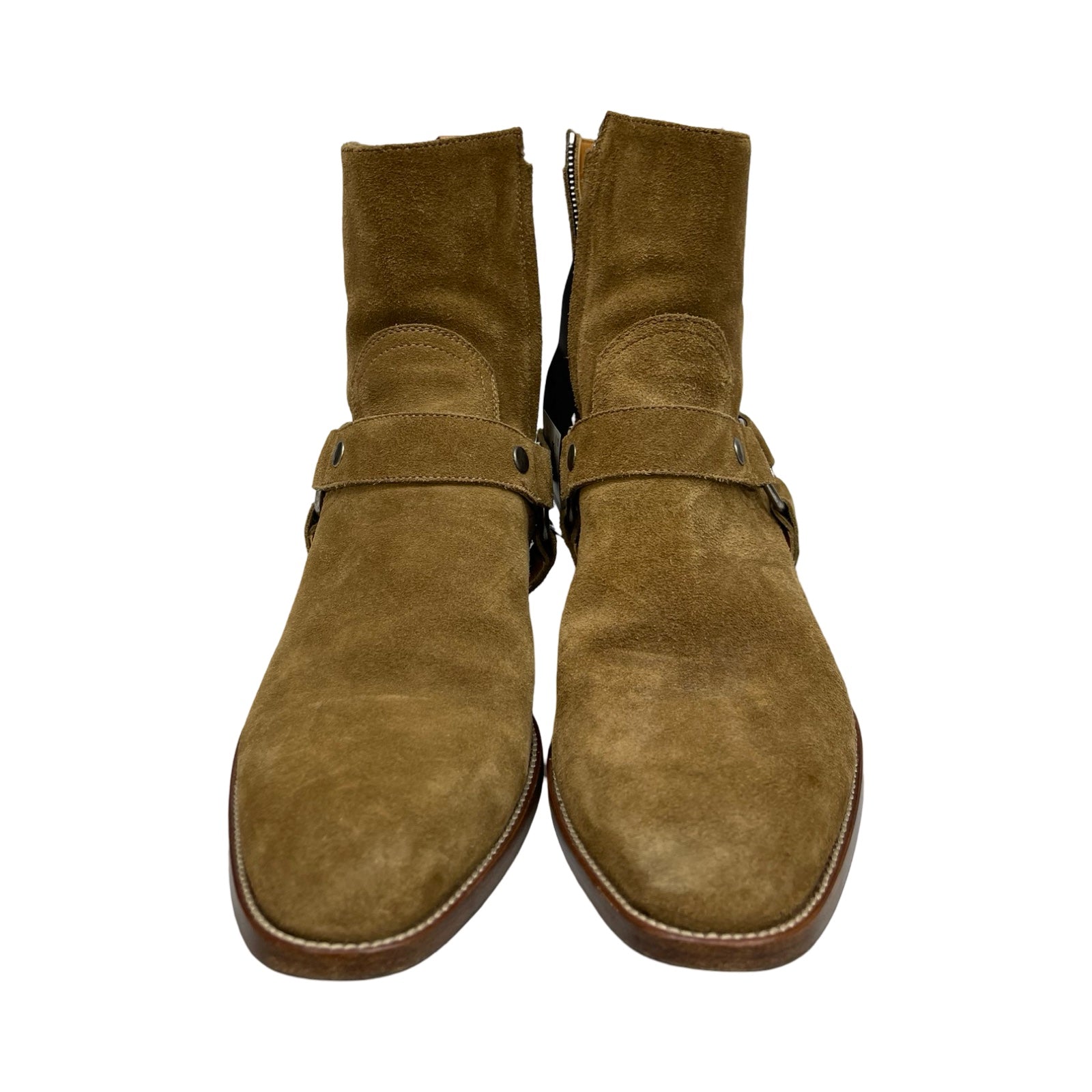 SAINT LAURENT PARIS 2016AW Wyatt Harness Ring Suede Boots WA 420090 Size 41