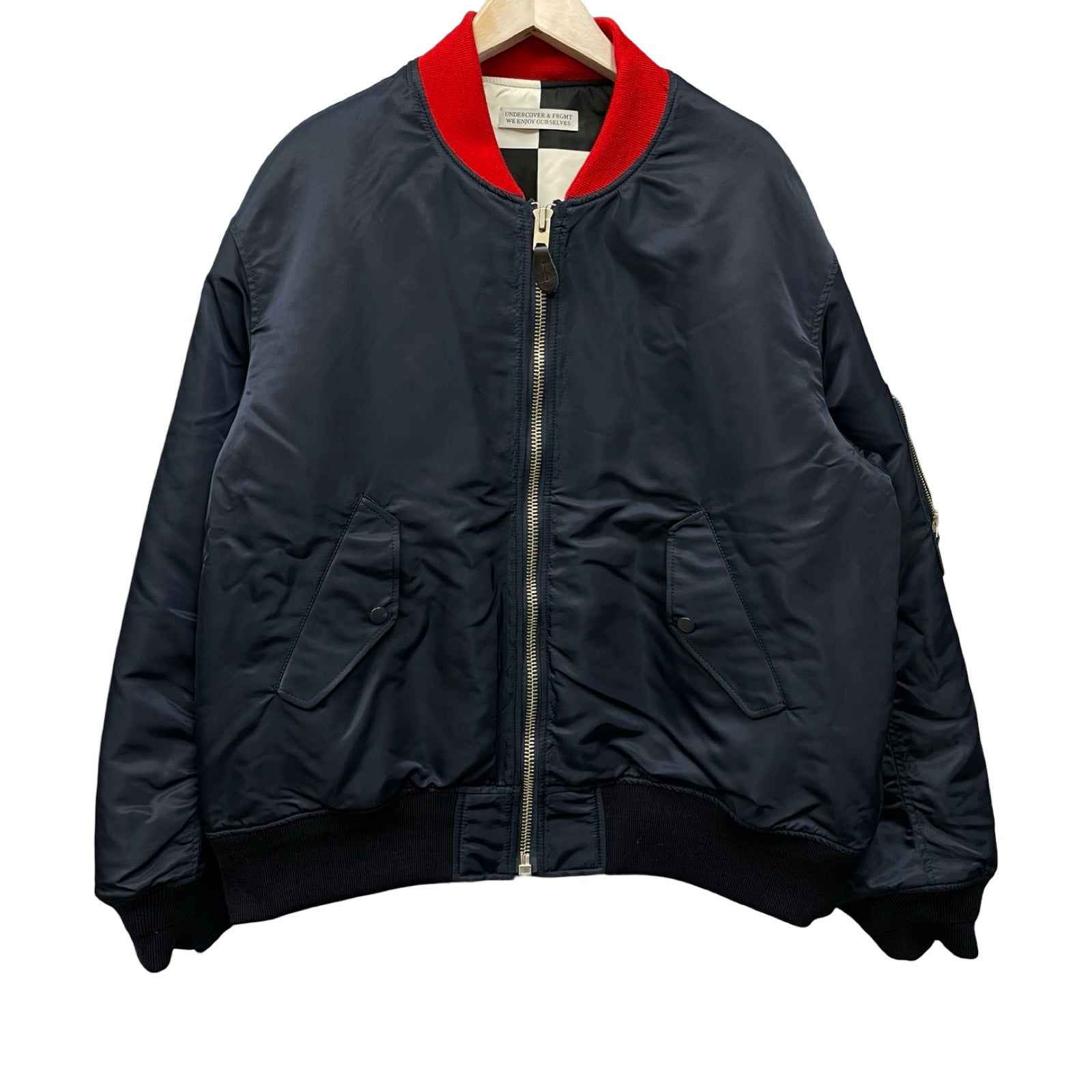UNDERCOVER × Fragment Design 2023AW Checker Reversible Ma-1 Jacket UC2C9209-2 Size 5