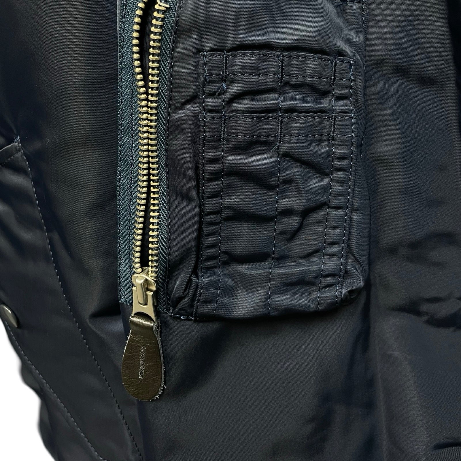 【ADRER】camouflage reversible MA-1ブラック　S ADRER camouflage reversible MA-1 ブラック S