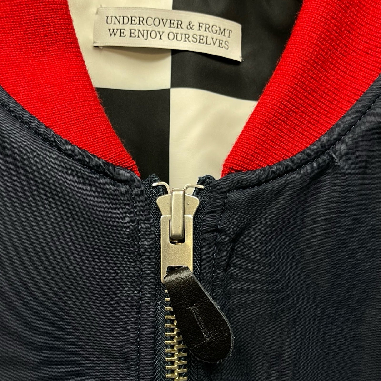 UNDERCOVER × Fragment Design 2023AW Checker Reversible Ma-1 Jacket UC2C9209-2 Size 5