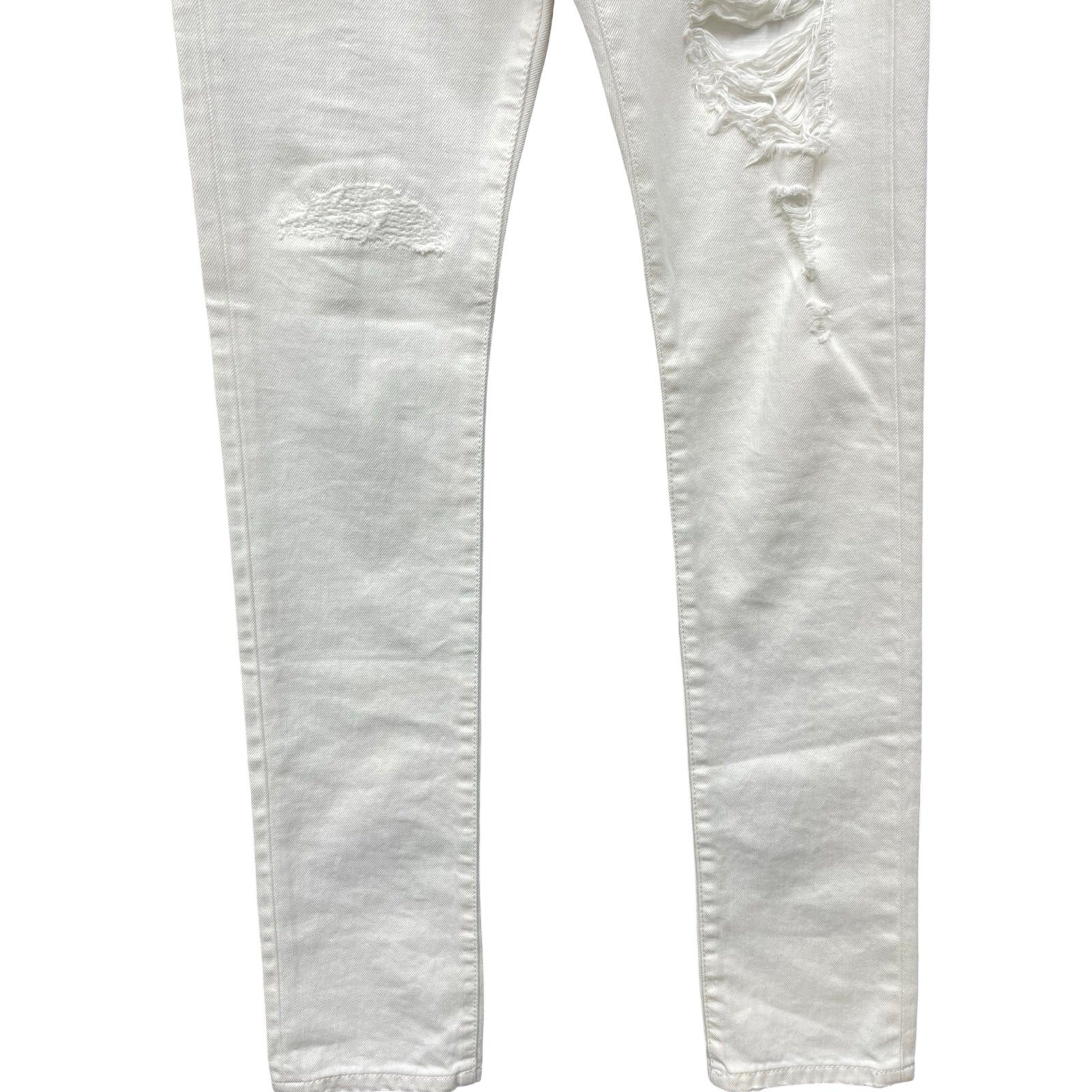 SAINT LAURENT PARIS Damage Skinny Jeans D18 M/SL-LW 551344 YR888 Size 25