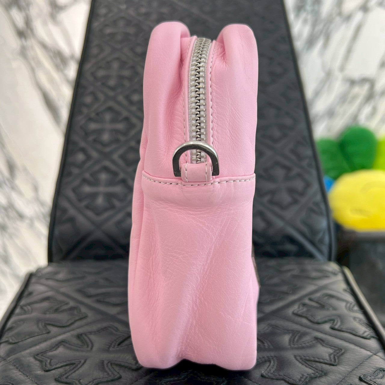 CHROME HEARTS TAKAMINI 3 Cemetery Cross Patch Leather Shoulder Bag クロムハーツ タカミニ 3セメタリークロスパッチ レザーショルダーバッグ