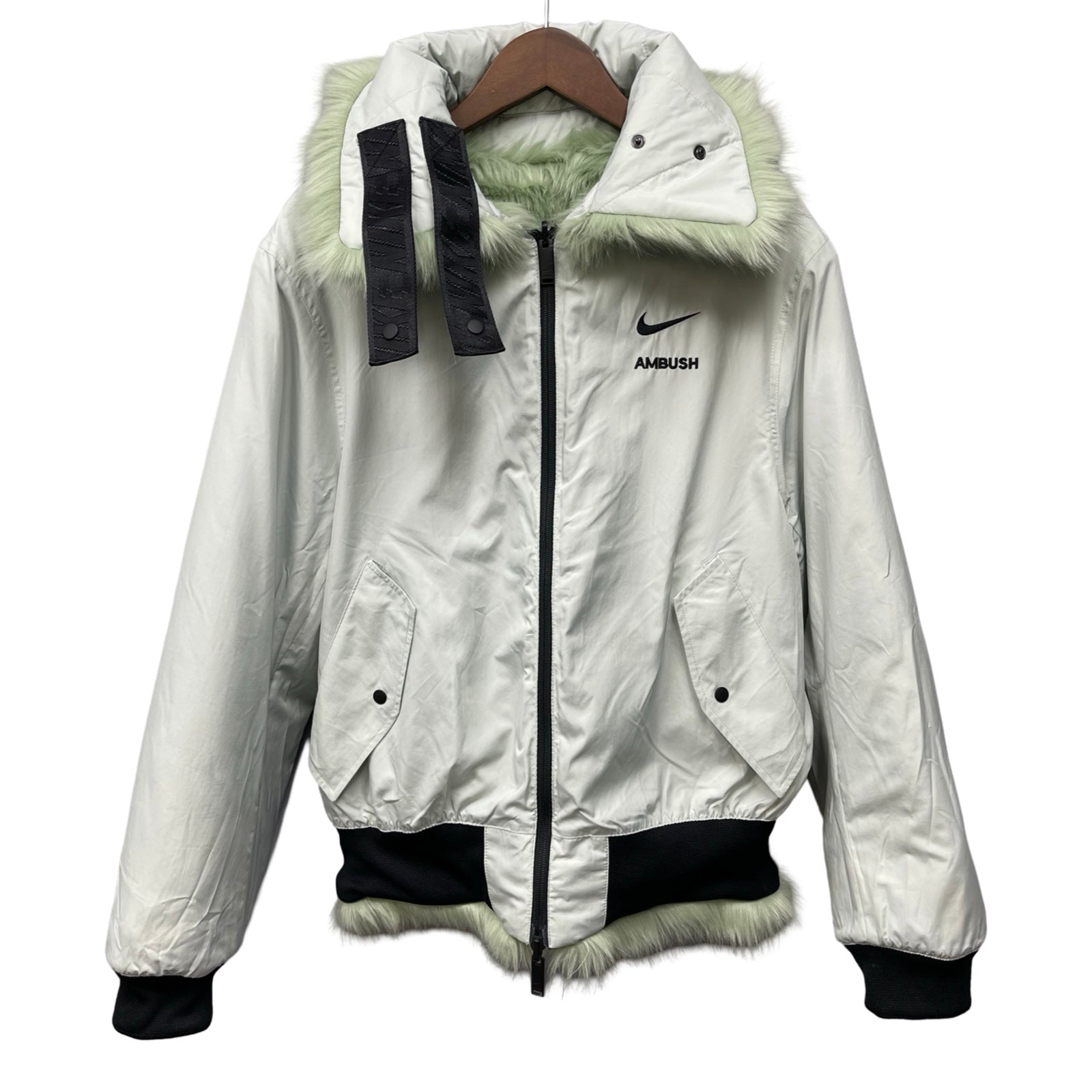 NIKE × AMBUSH 2018AW Reversible Faux Fur Jacket Size S – MEMENTOS
