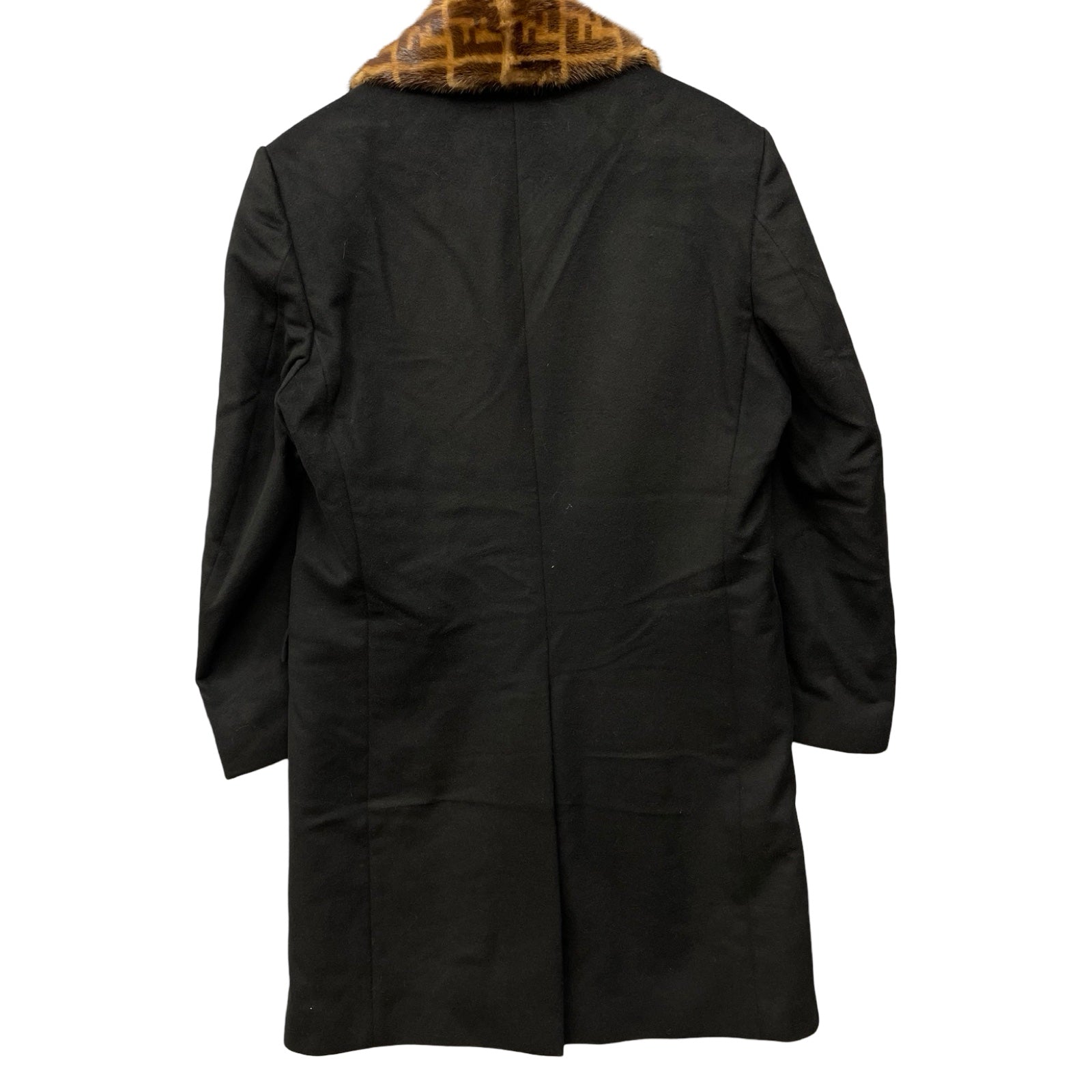 FENDI 2019AW Zucca Cashmere Chester Coat FF0107 A801 Size 52