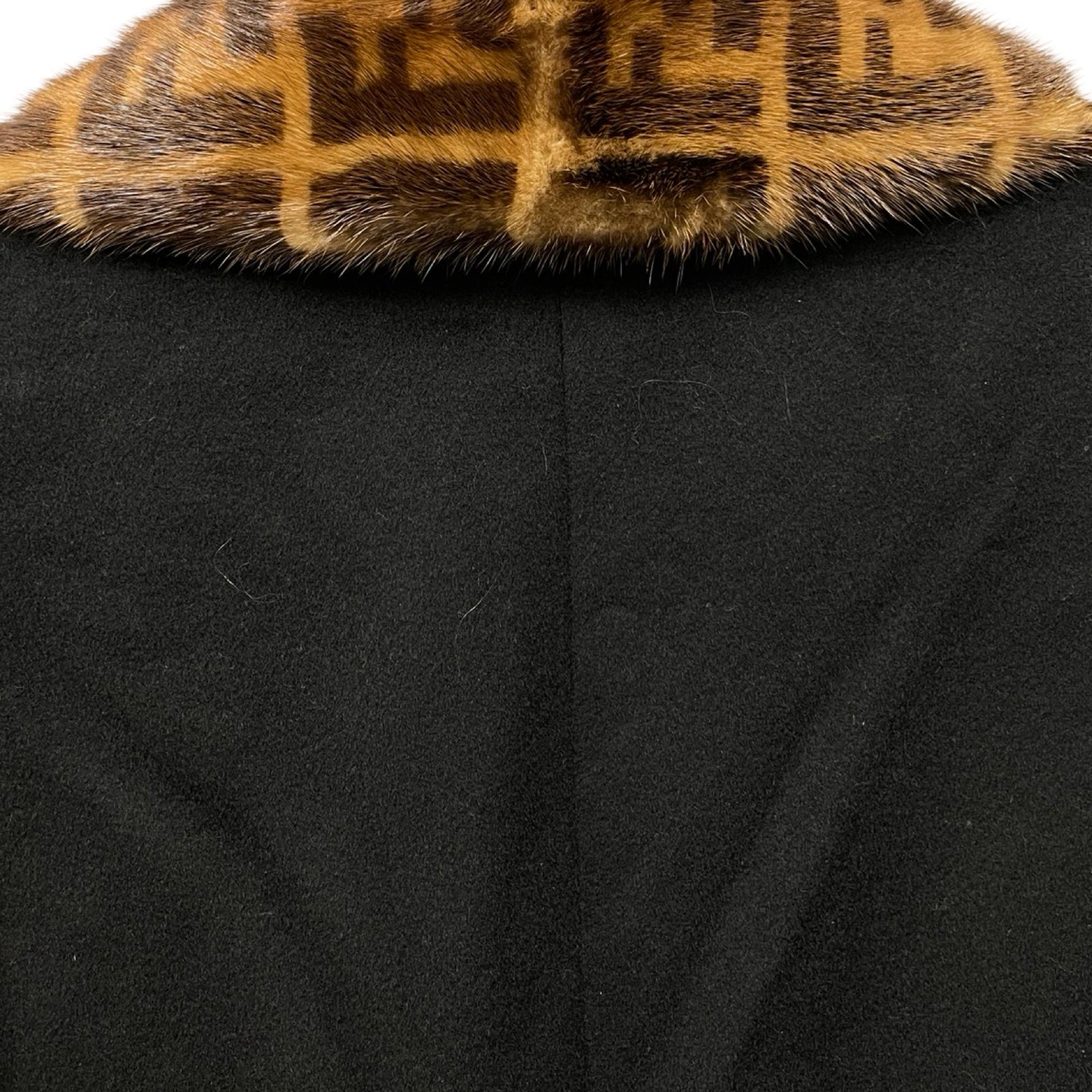 FENDI 2019AW Zucca Cashmere Chester Coat FF0107 A801 Size 52