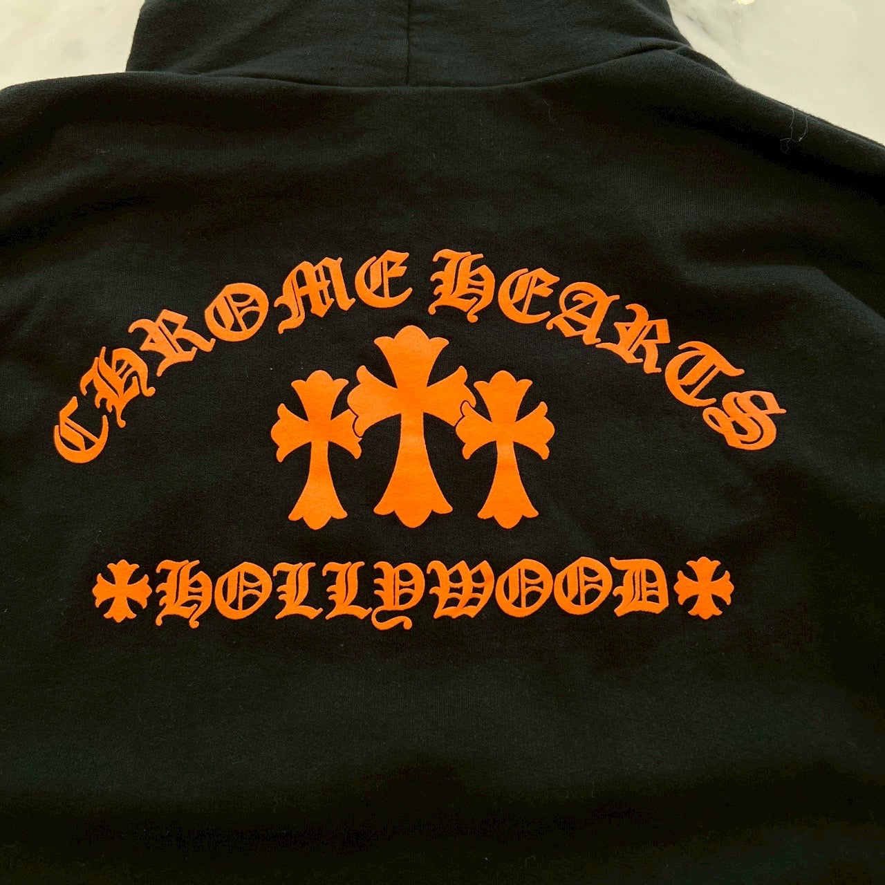 CHROME HEARTS King Taco 3 Cemetery Cross Print Pullover Hoodie Size XL クロムハーツ キングタコ 3 セメタリークロス プリント プルオーバーフーディ サイズXL