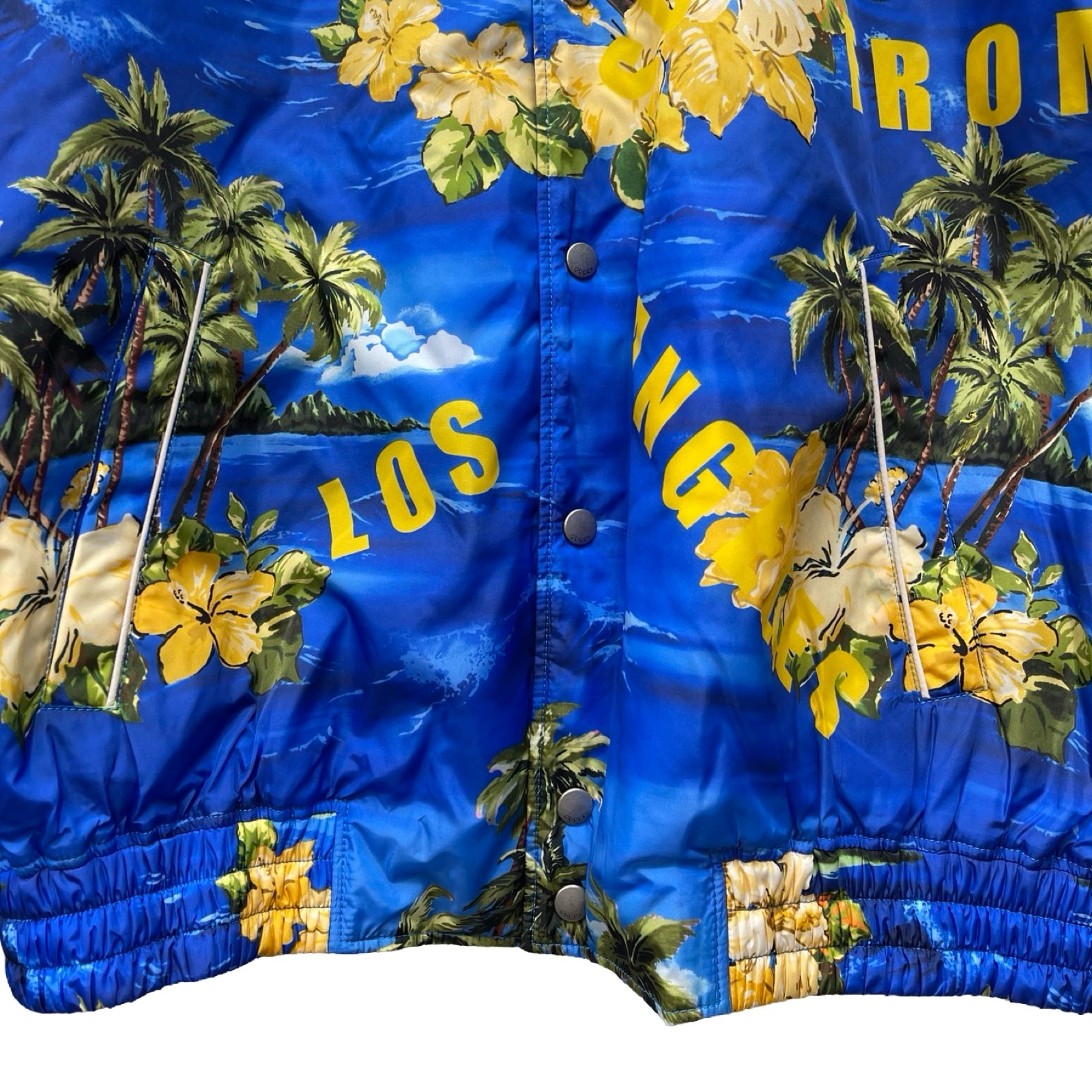 GUCCI 2022AW Gucci Souvenir From Los Angeles Print Nylon Jacket 694137 ZAJI0 Size 50