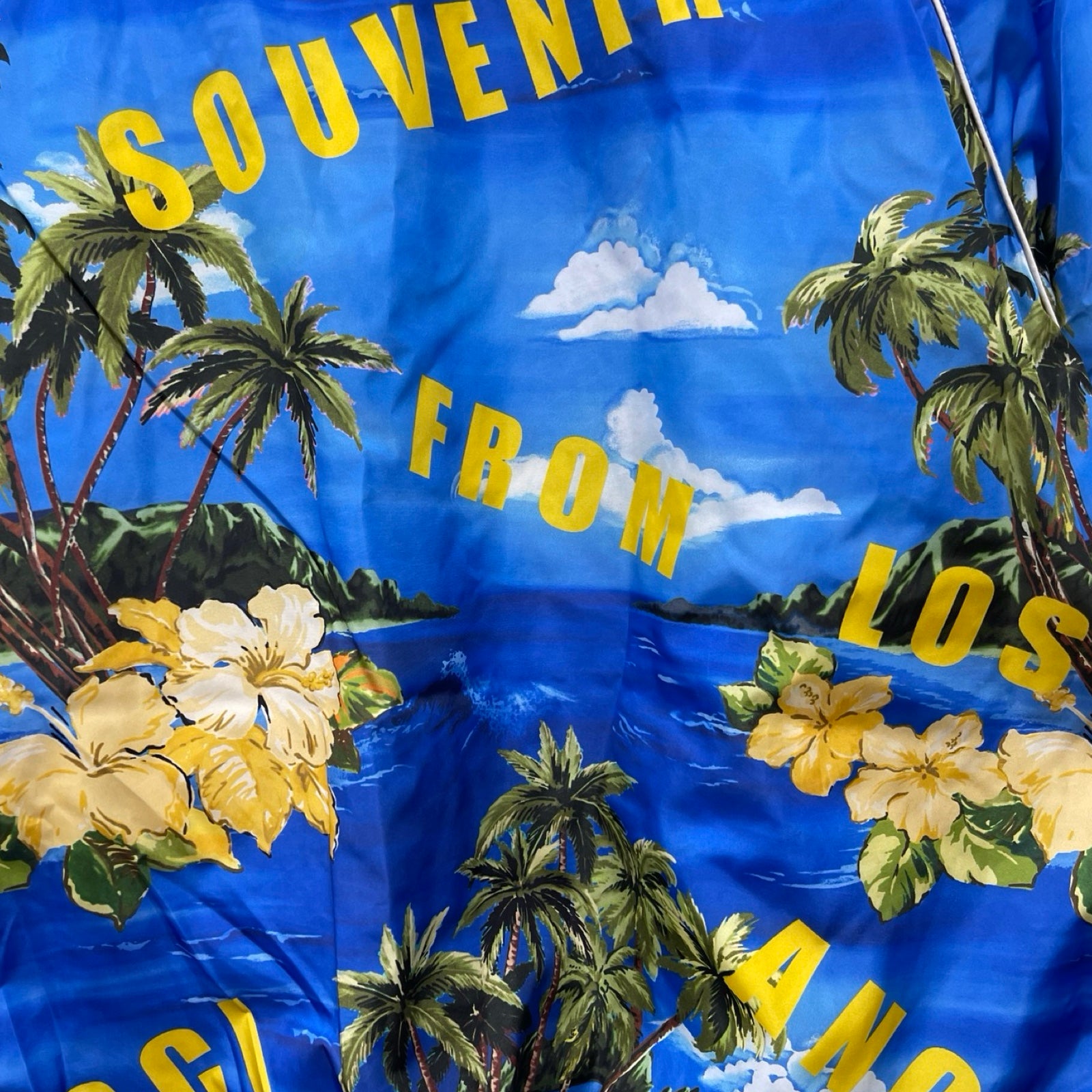 GUCCI 2022AW Gucci Souvenir From Los Angeles Print Nylon Jacket 694137 ZAJI0 Size 50