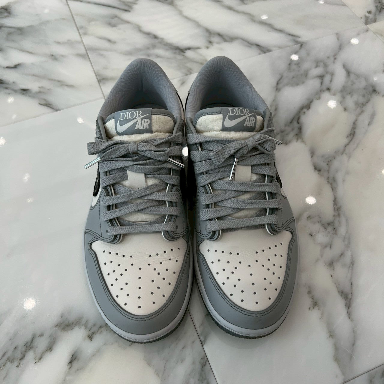 DIOR×NIKE 2020SS AIR JORDAN 1 LOW OG "AIR DIOR" Sneakers CN8608 002 Size 40.5（25.5cm）